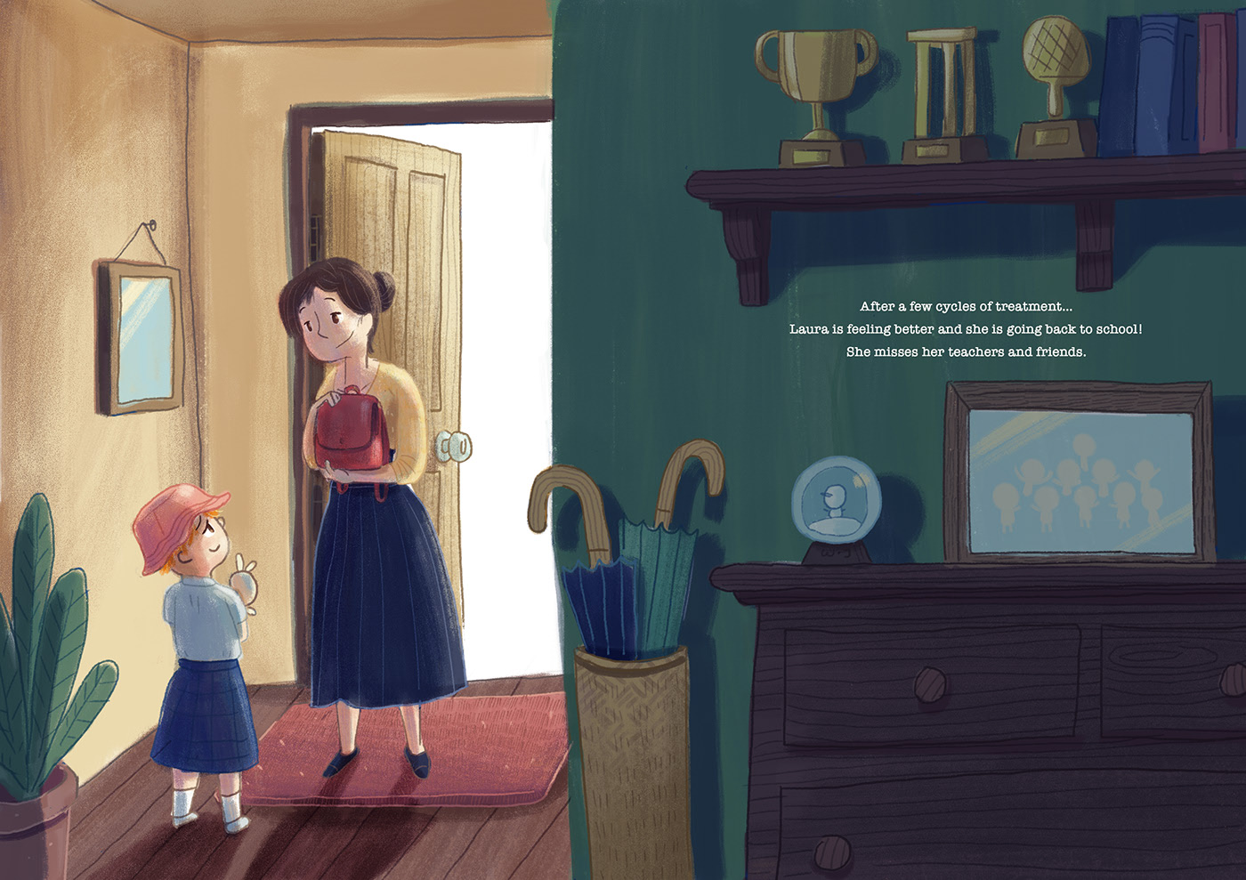 Laura has cancer - A children picture book on Behance