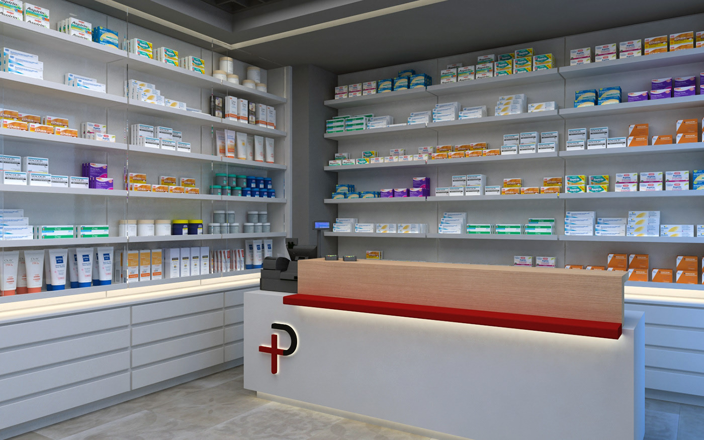 pharmacy pharmacy design 3dsmax vray Interior interiordesign.