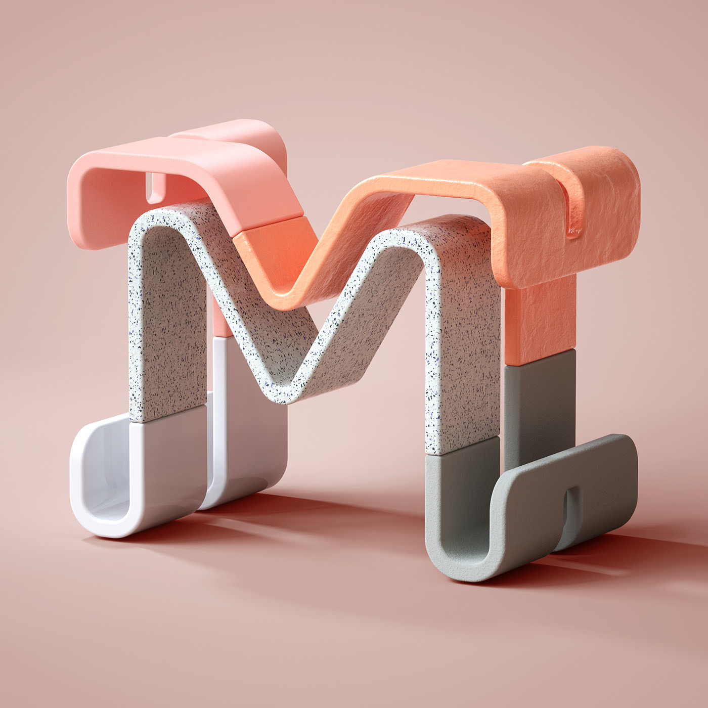 Modish 3D Typography by BÜRO UFHO - 36 Days of Type'19