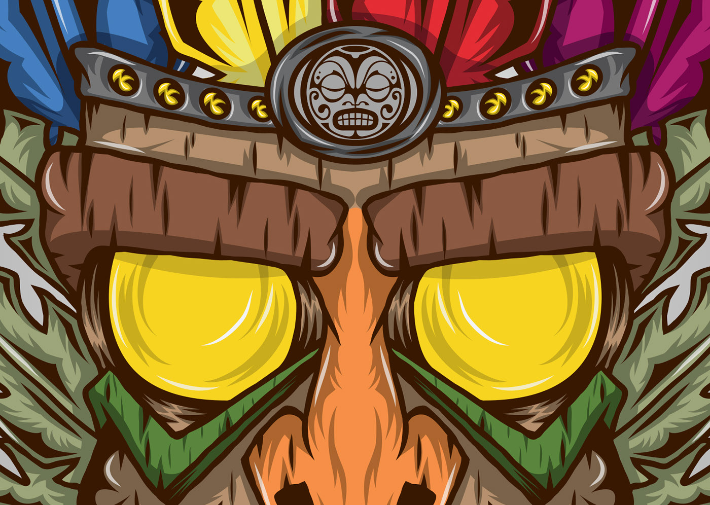 Aku Aku from Crash Bandicoot ! by Mireia on Dribbble