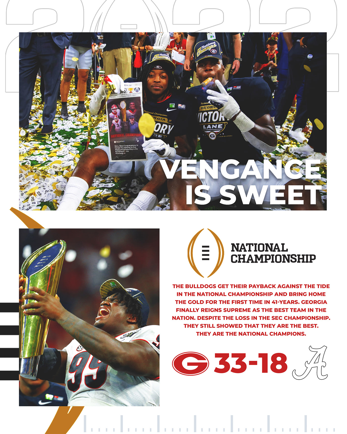 2021 Georgia National Champions Logo on Behance