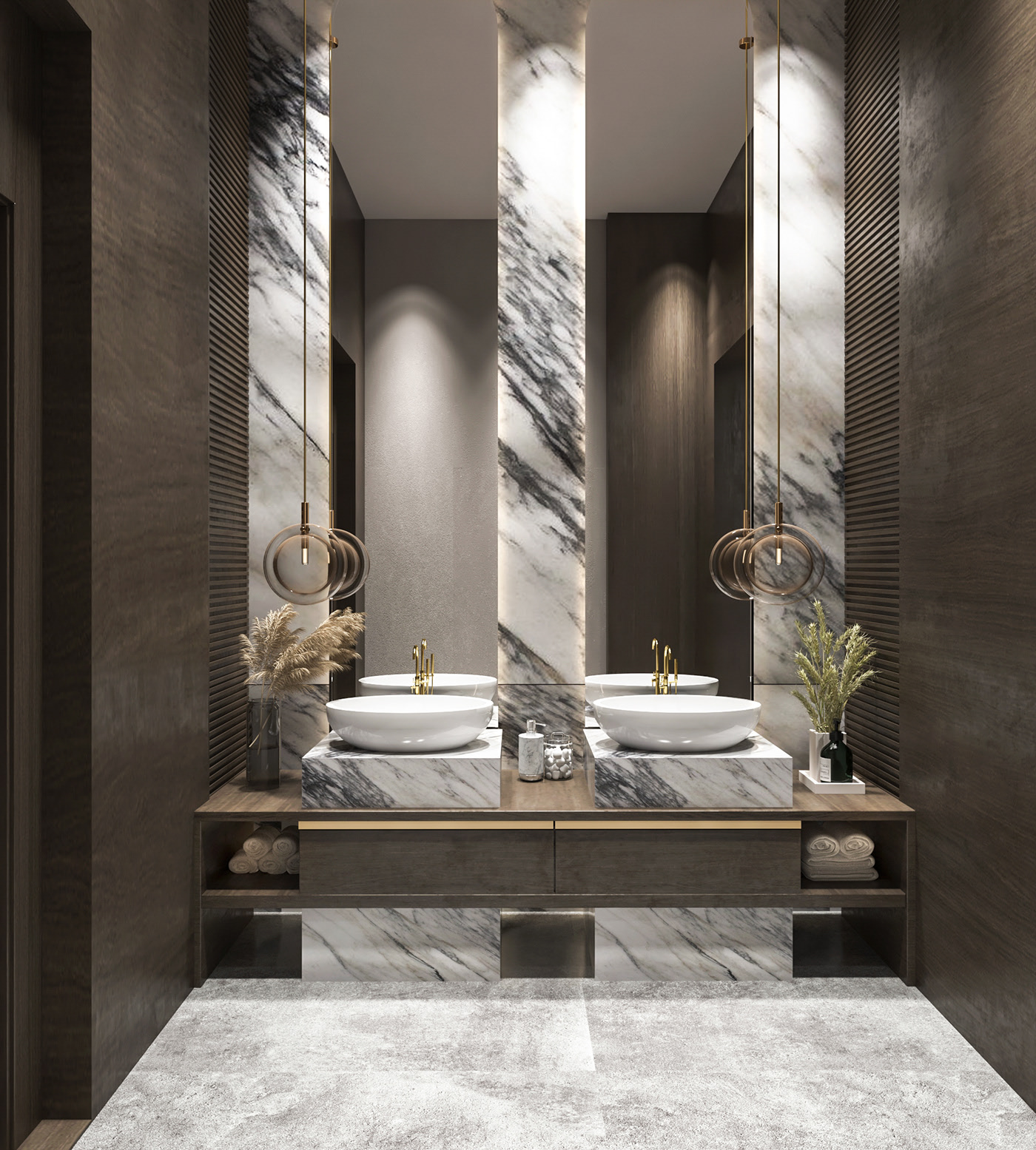Luxurious wash and toilets design on Behance