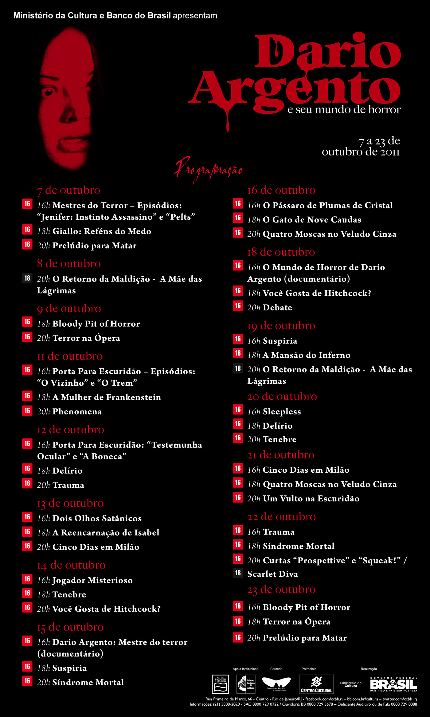 Dario Argento Panico - Festival do Rio