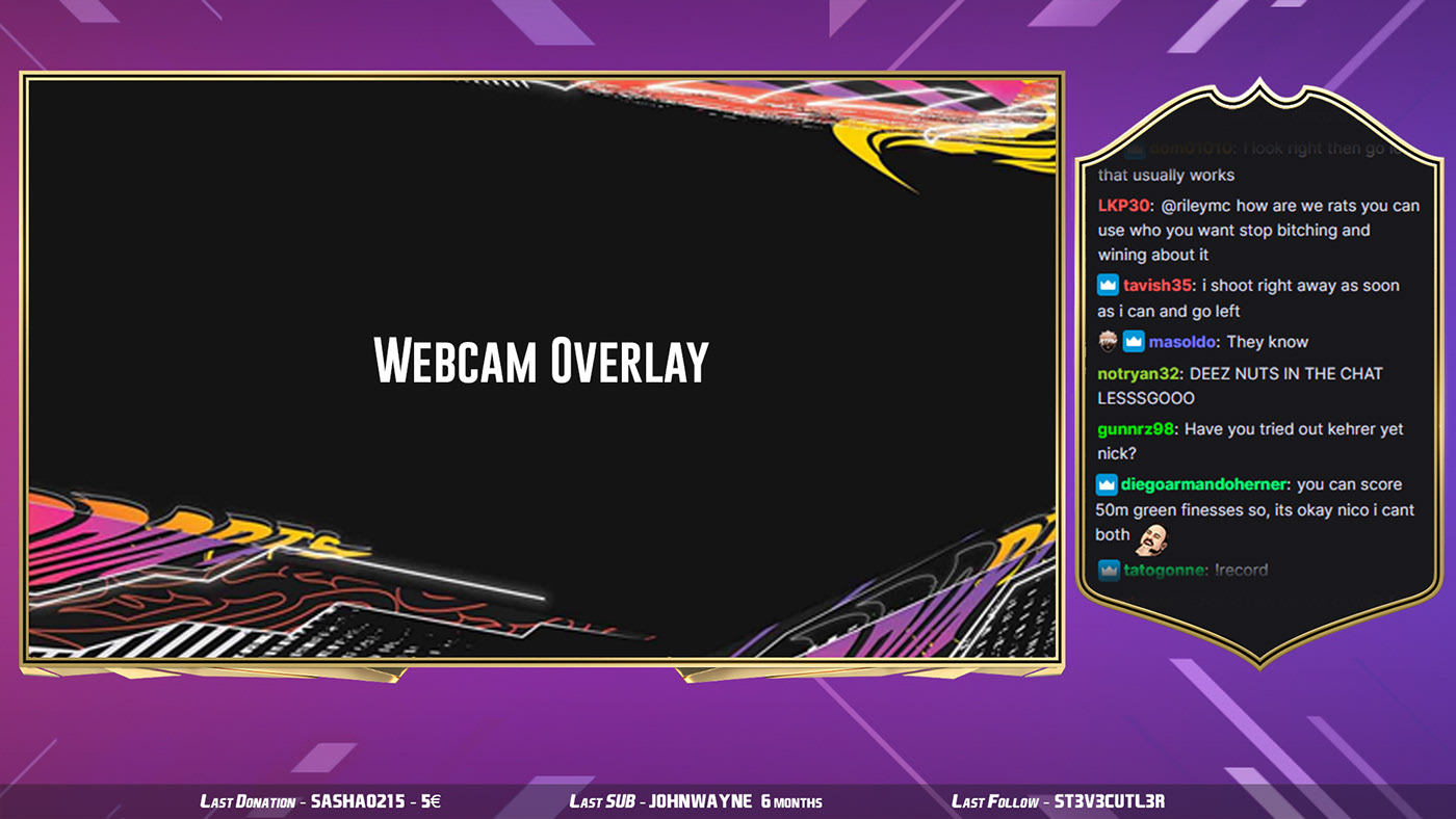 FIFA Stream Overlays for Twitch,  & More