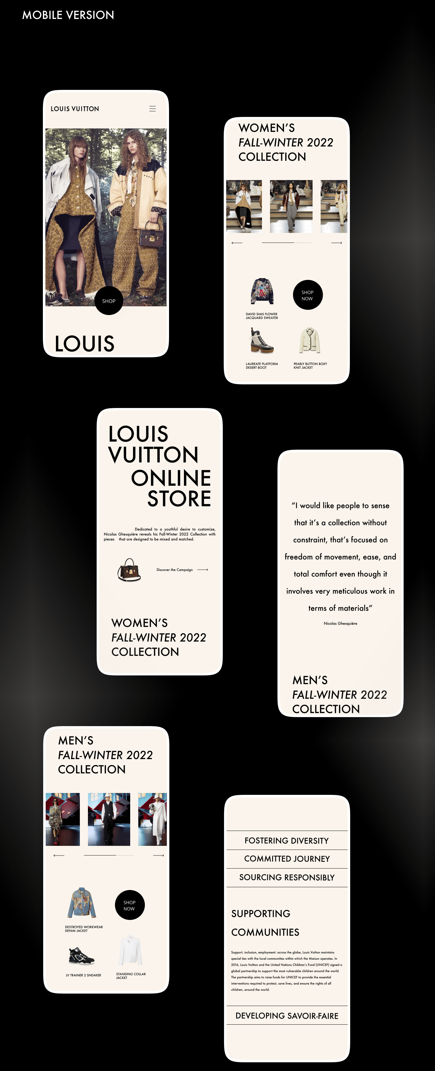 Louis Vuitton (USA) Email Redesign on Behance