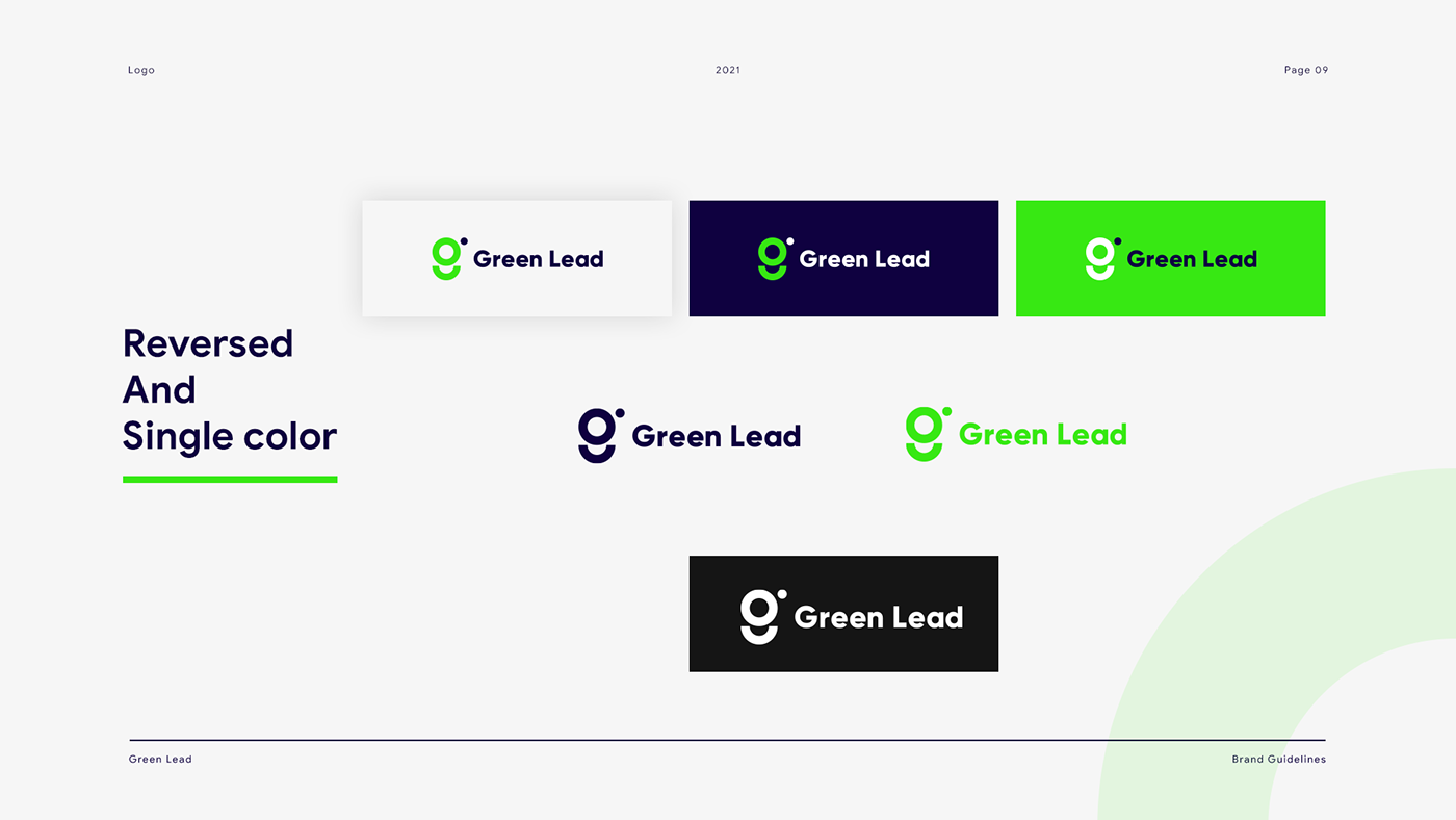 Green Lead Brand Guidelines. on Behance