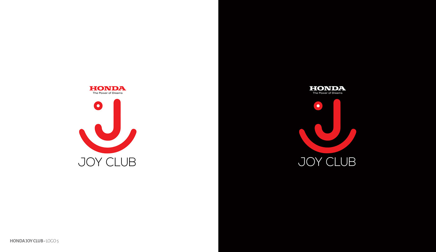 Honda JOY CLUB design print logo branding Events print design.