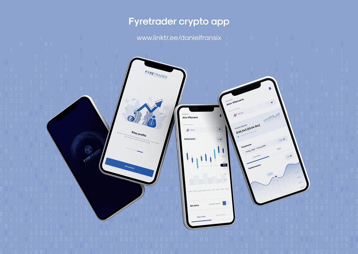 Fyretrader crypto trading app ui/ux design on Behance