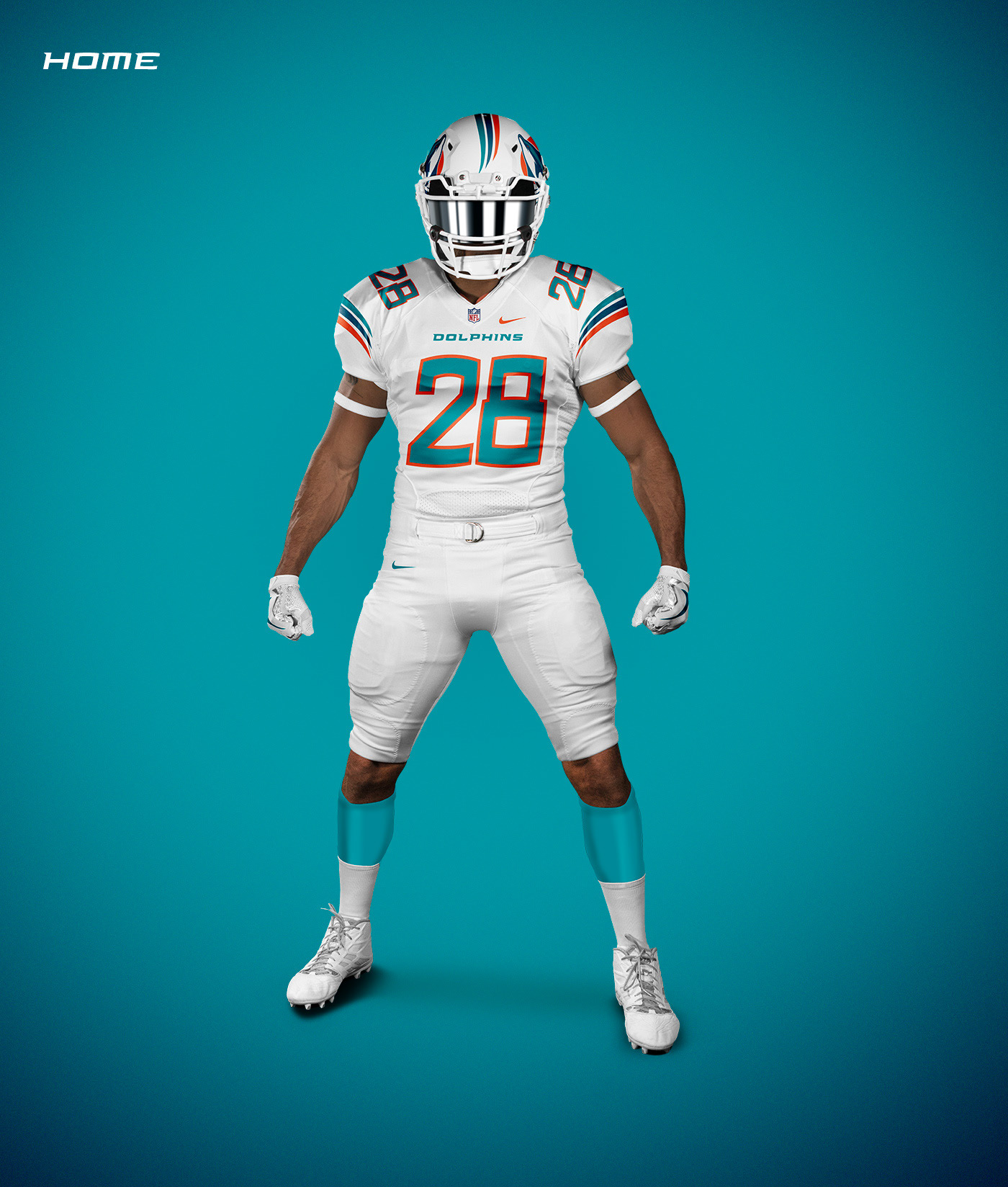 miami dolphins uniform concept