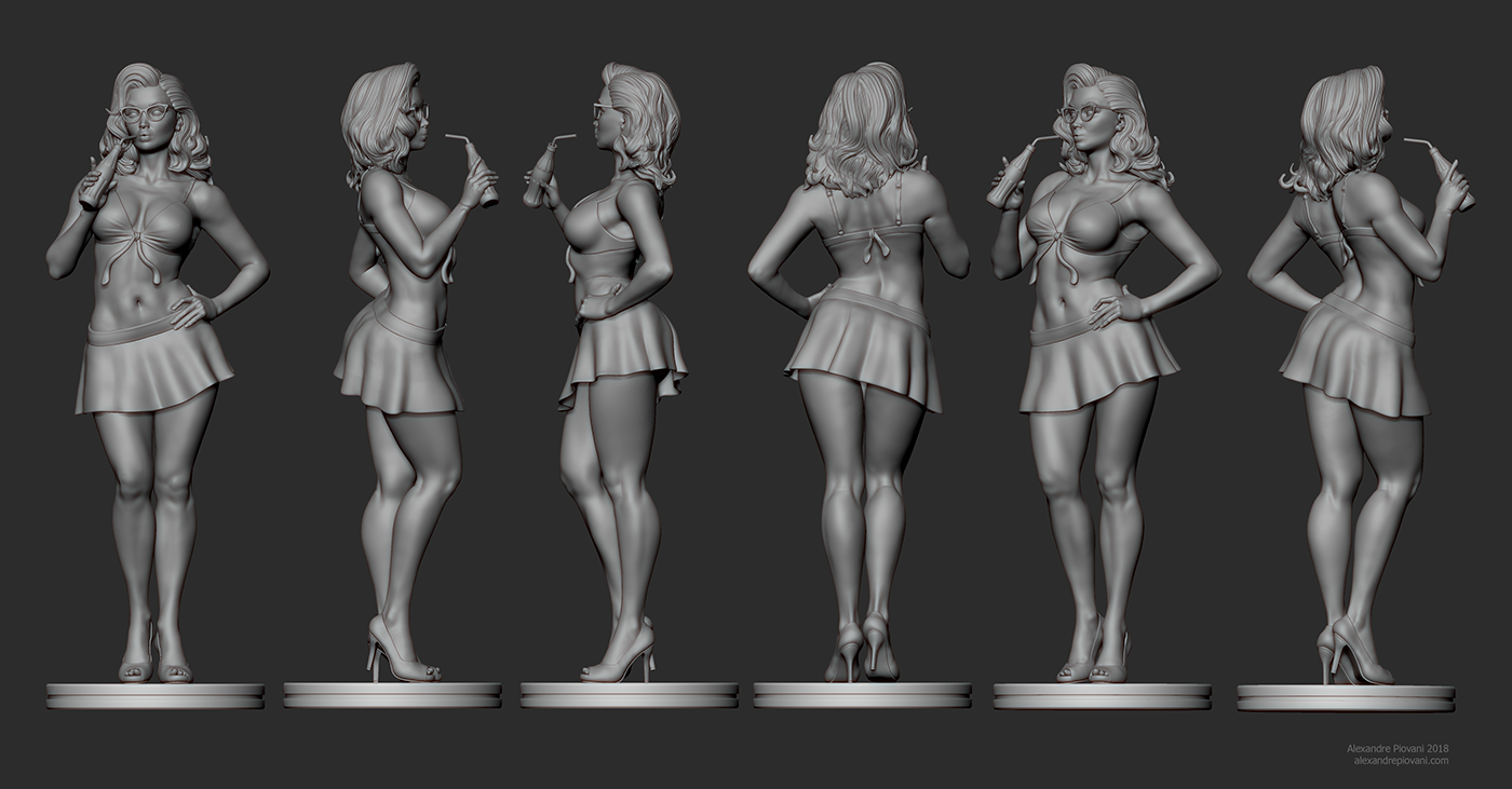Pinup Statue. 