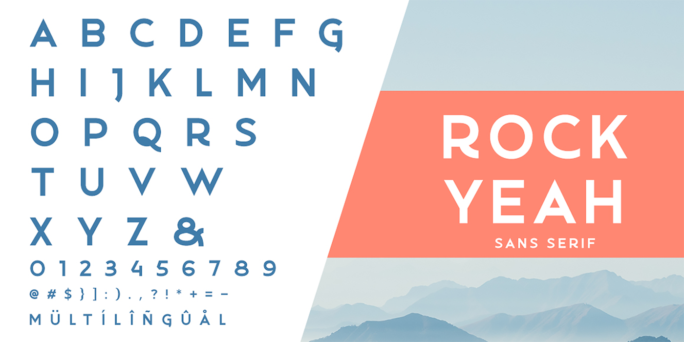 Rockyeah Typeface On Behance Rockyeah Typeface On Behance