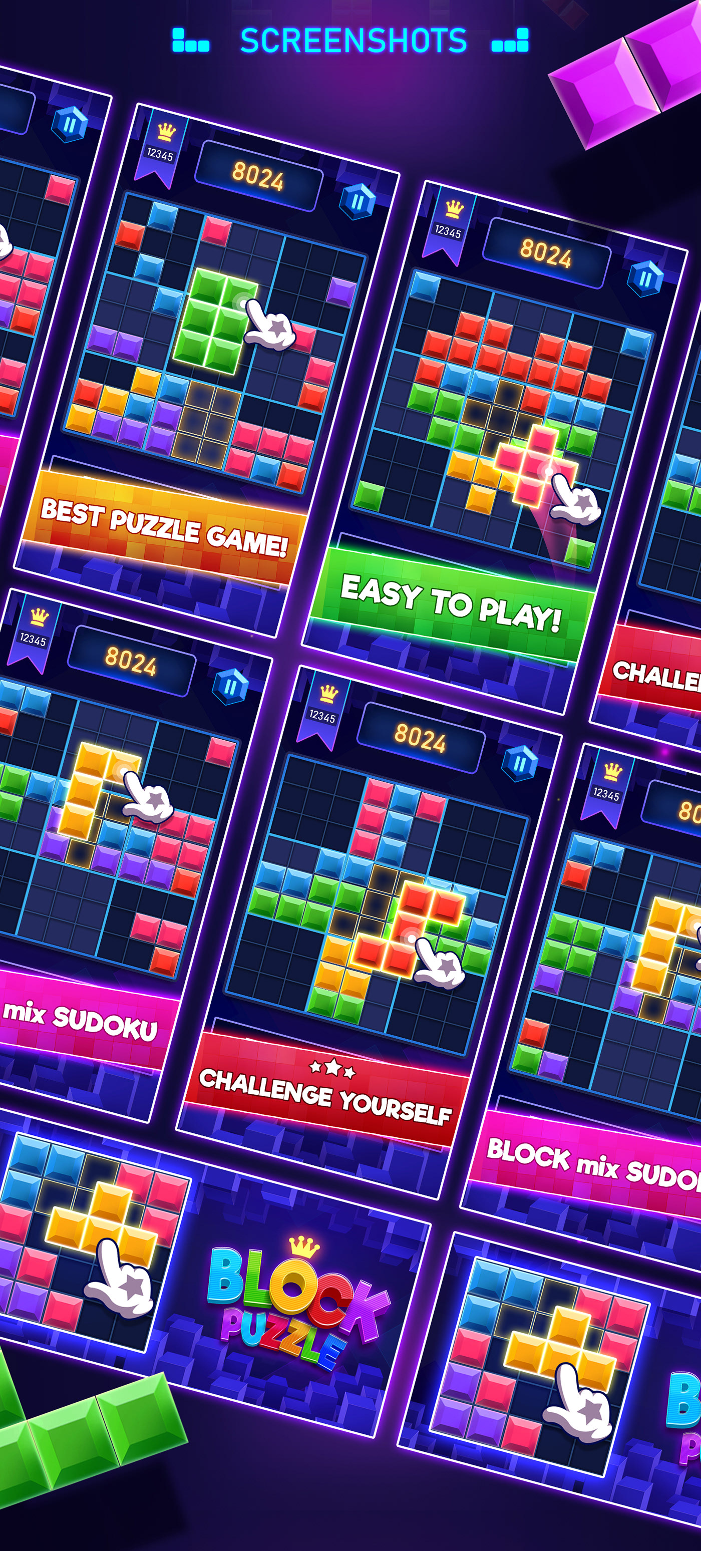 Block 1010 mobile game on Behance