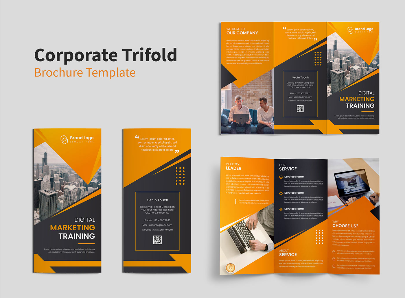 Corporate Business Trifold Brochure Design on Behance