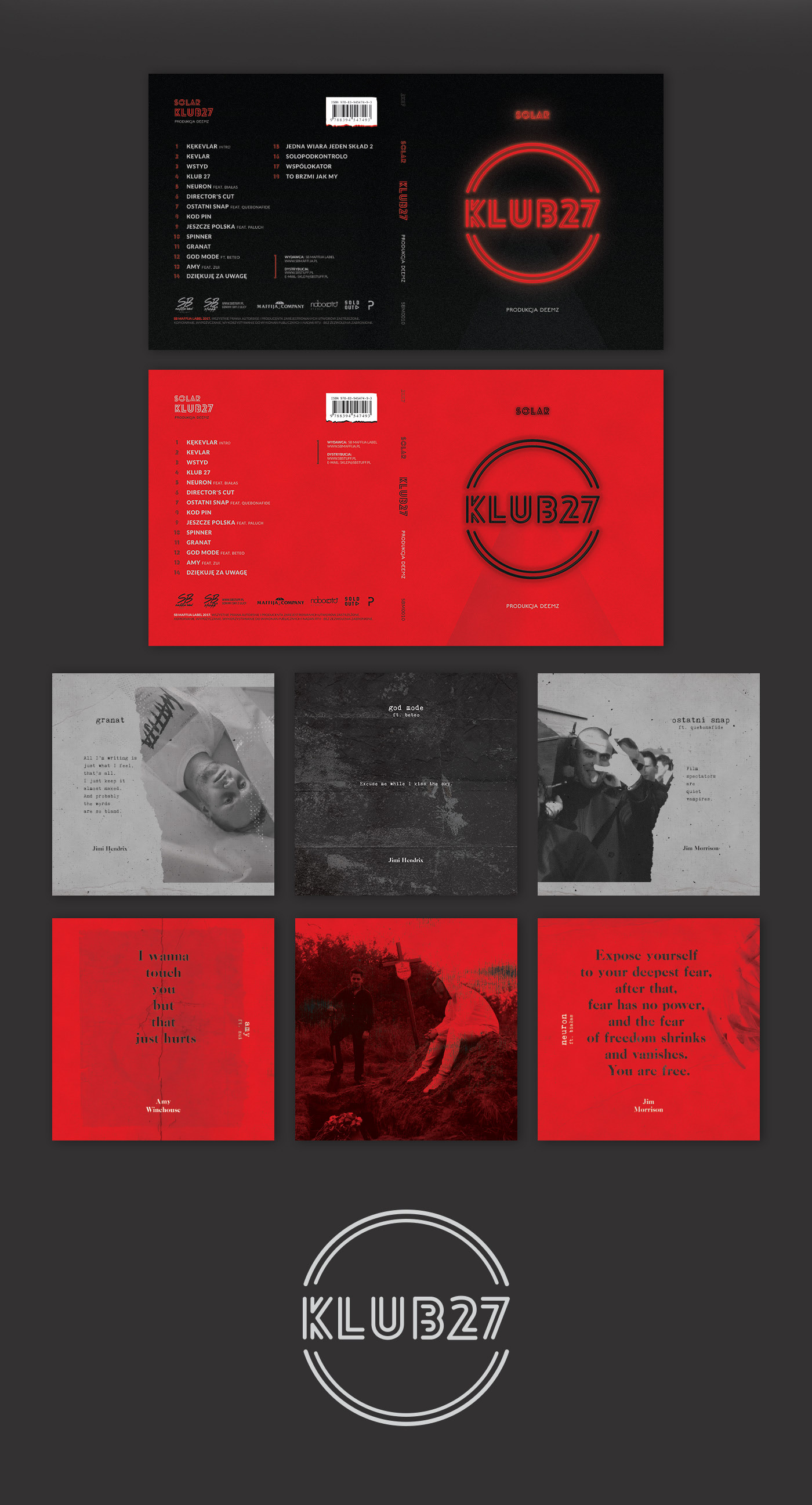 solar - klub27 (prod. deemz) / album package design on Behance
