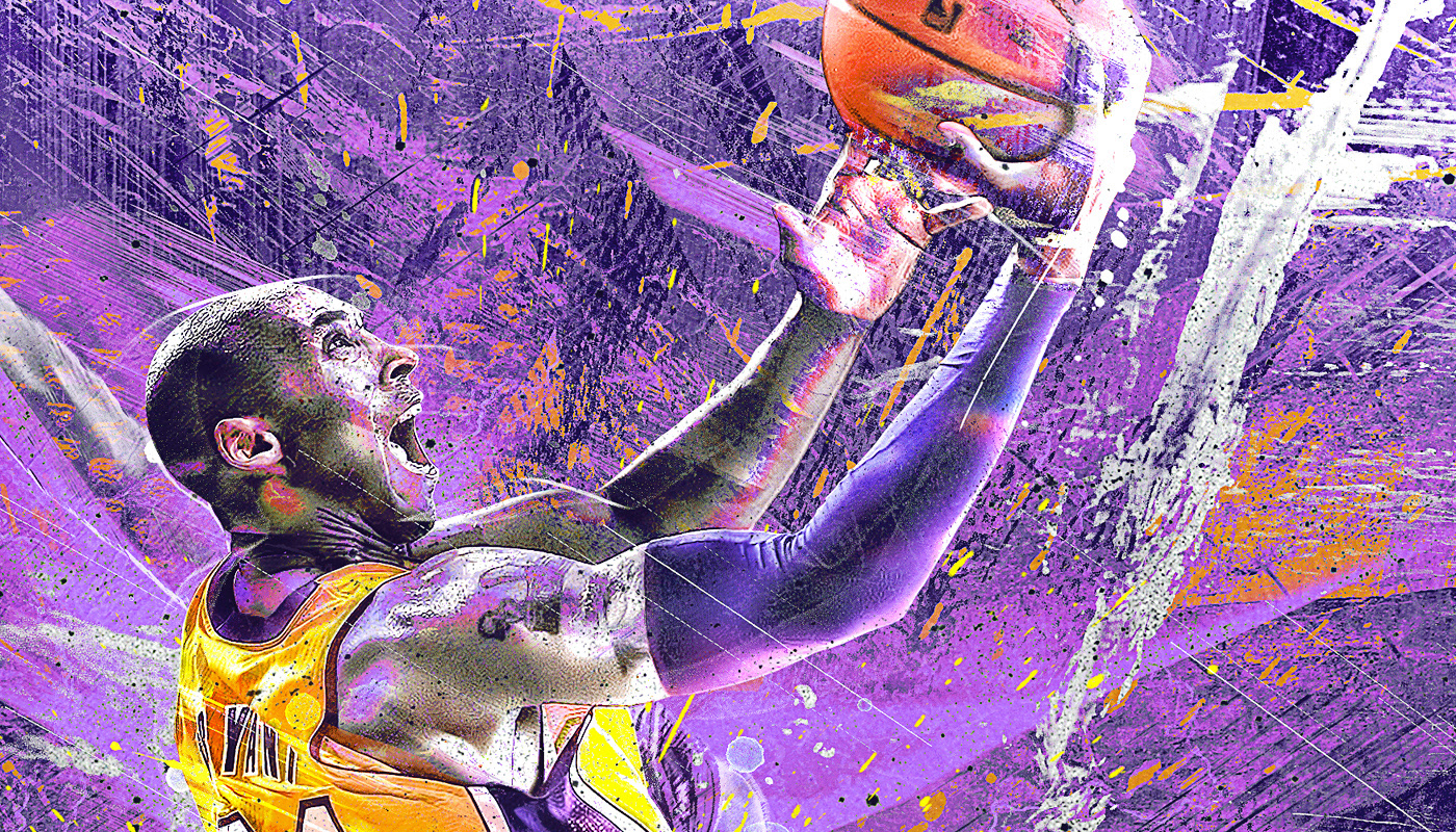 Kobe Bryant black mamba kobe Lakers Los Angeles basketball sports Layup.