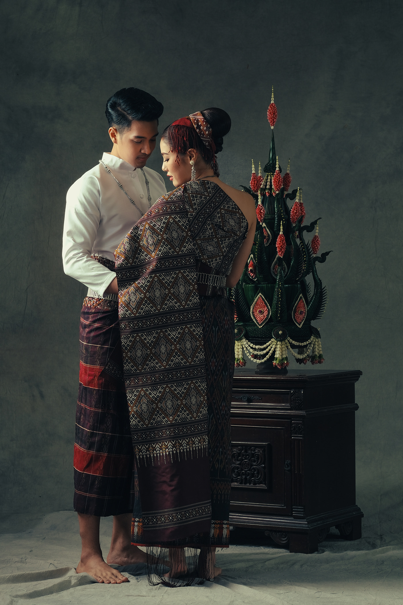 Esan-Thai traditional wedding costumes by Lamoonnee on Behance