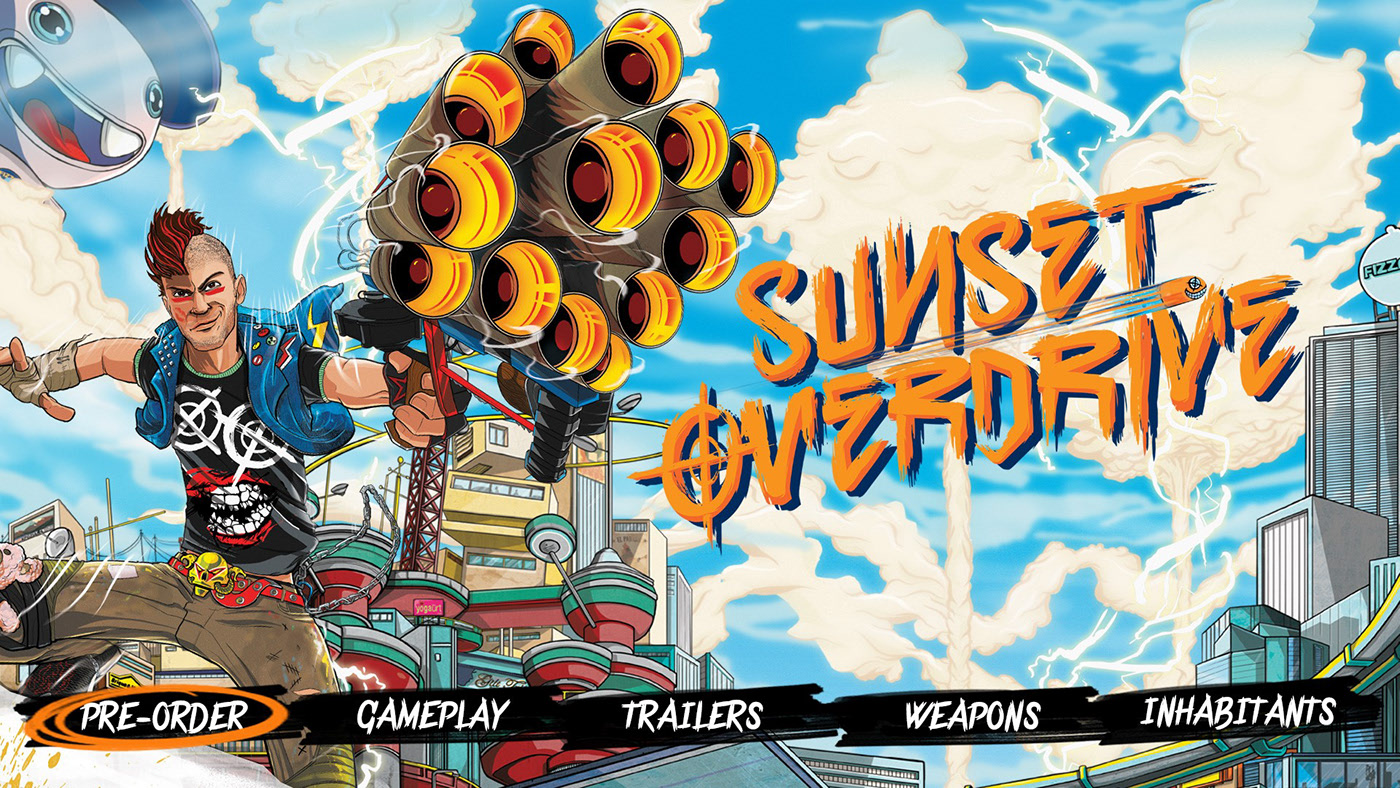 SUNSET OVERDRIVE DASH EXPERIENCE on Behance