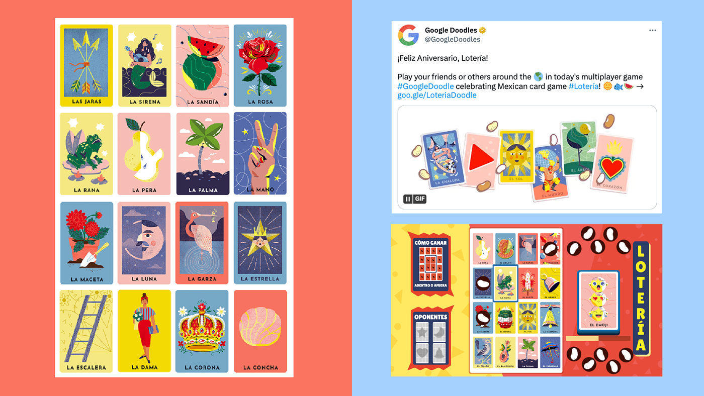 La Lotería Google Doodle on Behance