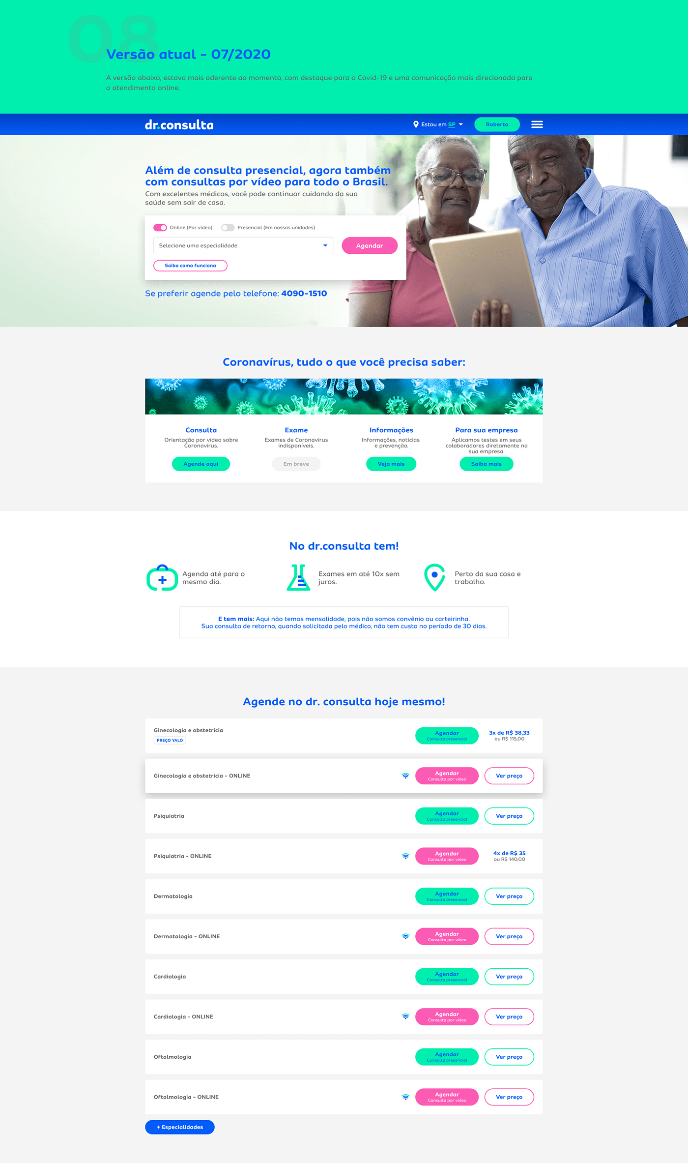 Redesign Dr.Consulta on Behance