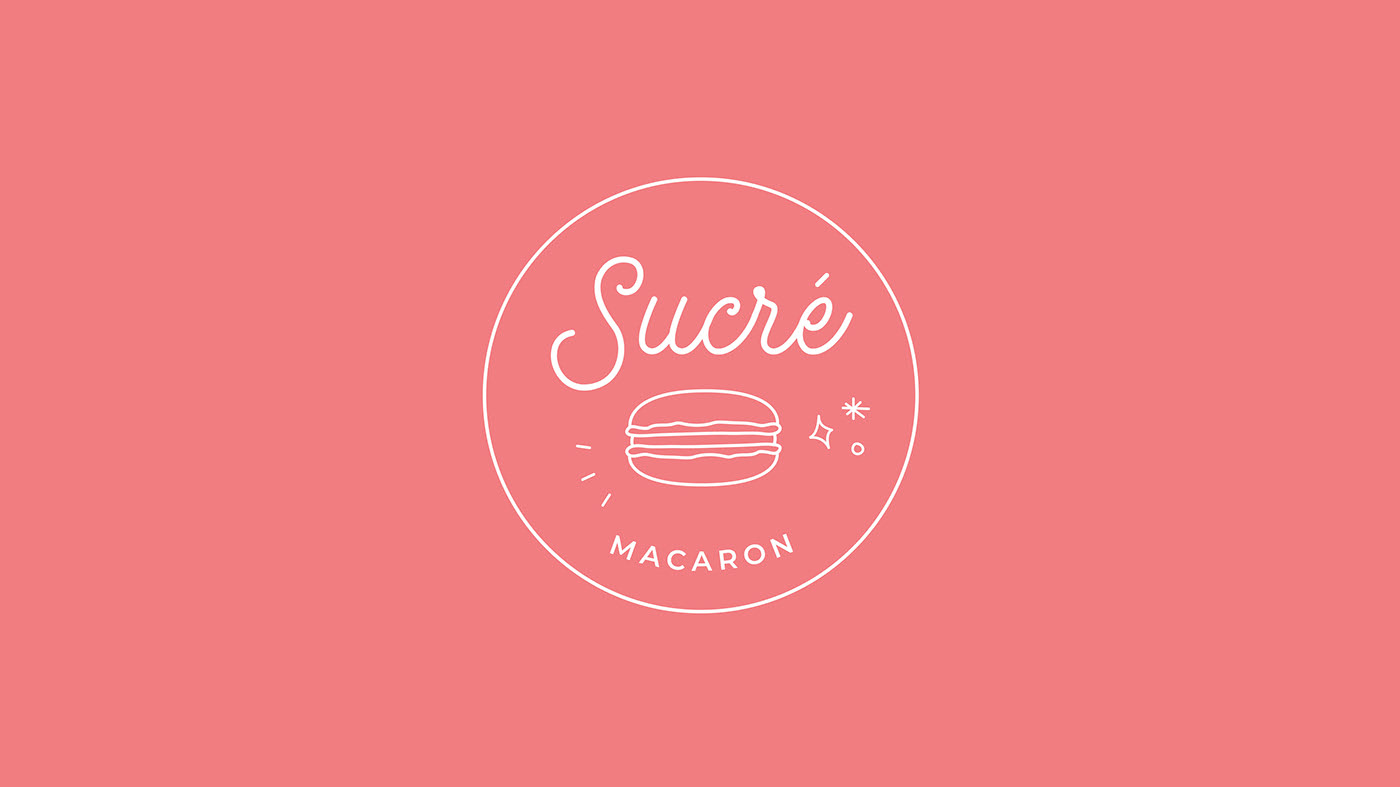 Sucré: Macaron Cafe Branding on Behance