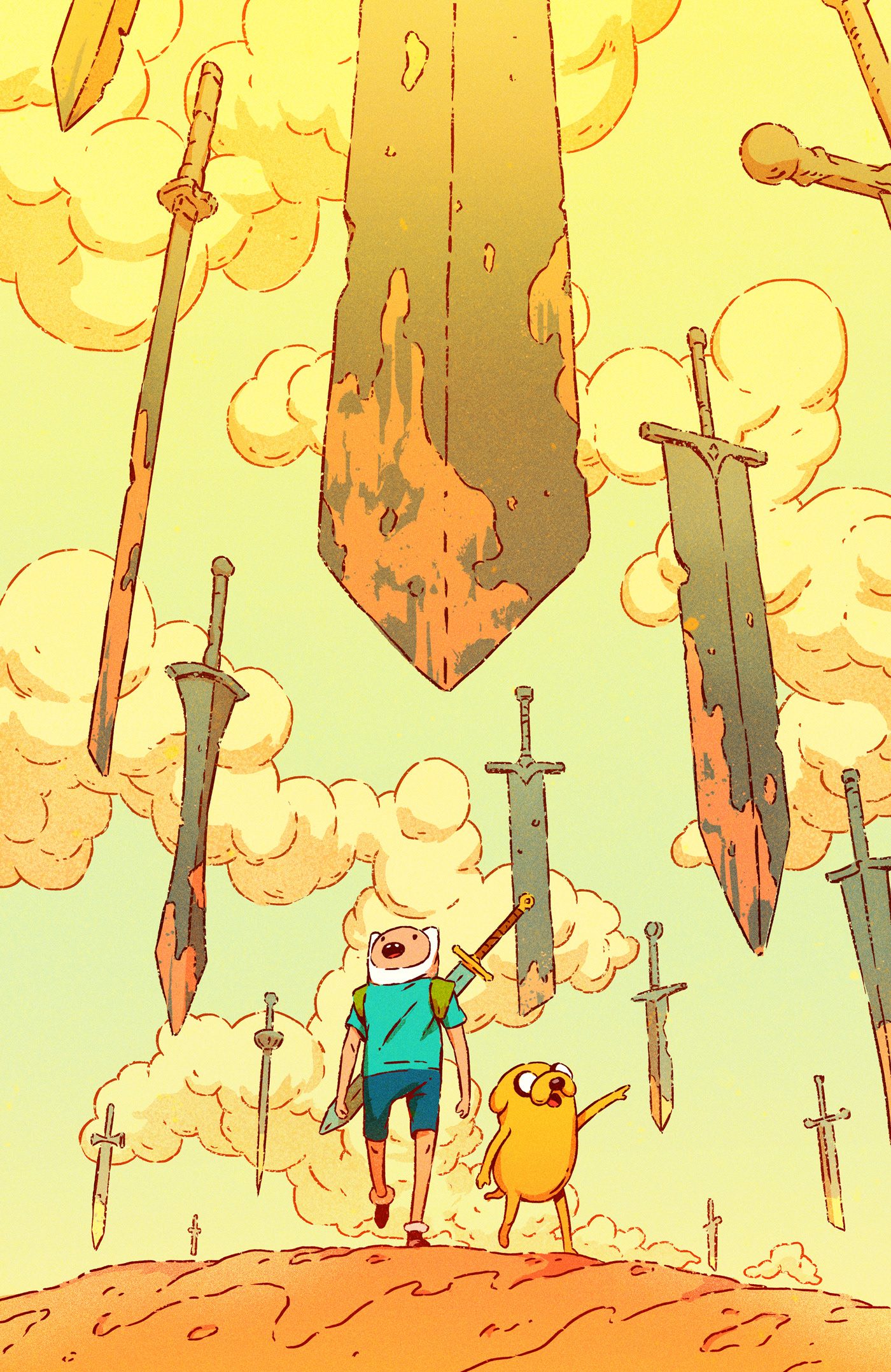 Adventure Time comics cartoon network boom art cover.