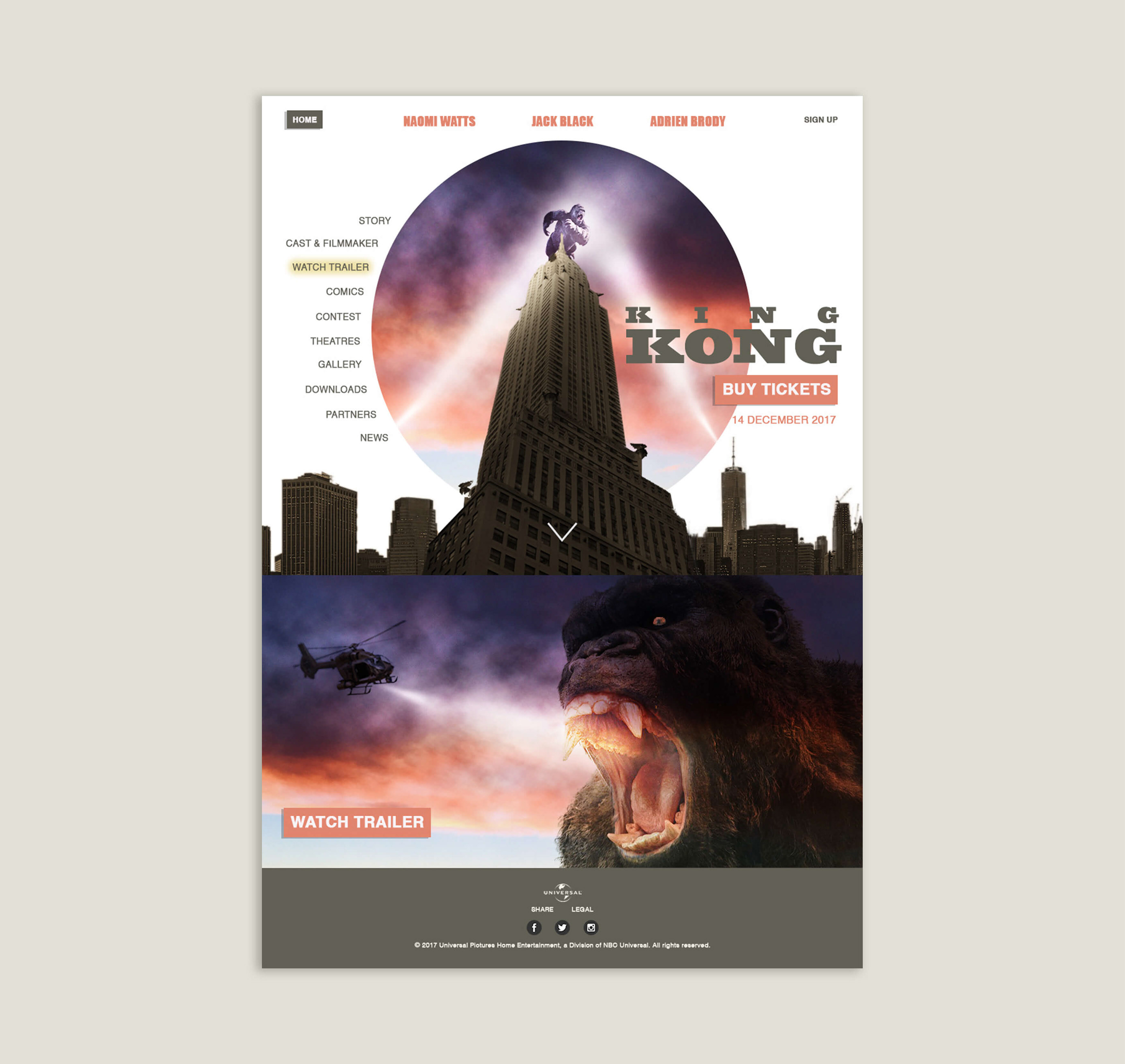 King Kong | Movie Campaign Re-Design on Behance