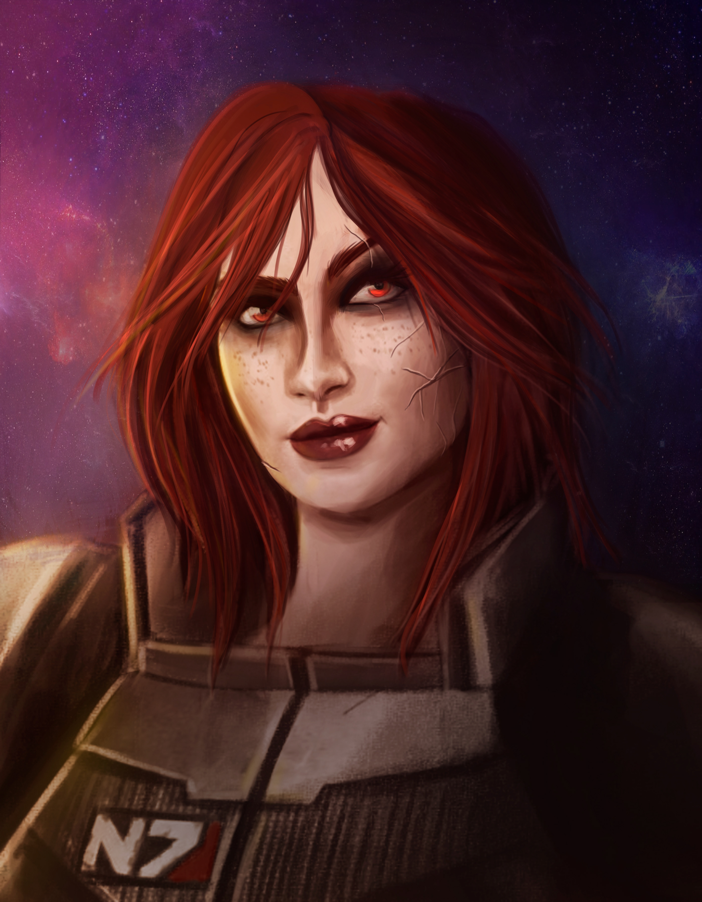 Female Shepard - Mass Effect FanArt. 