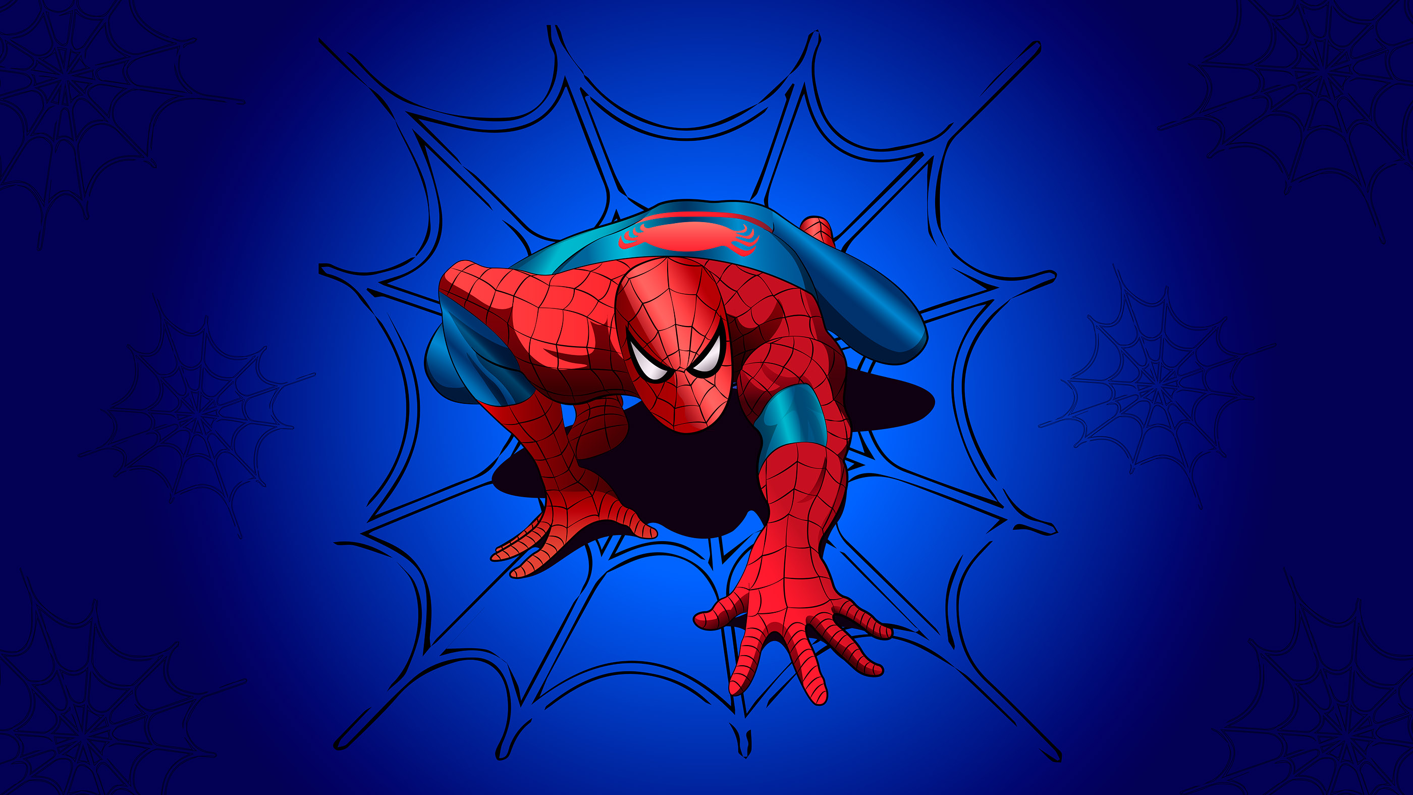 Blue spiderman wallpaper