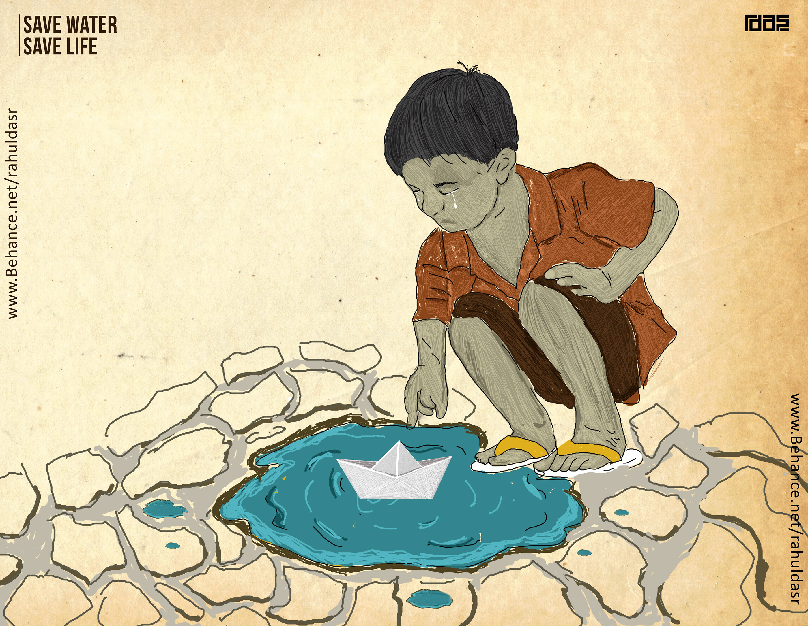 Save Water illustrations on Behance