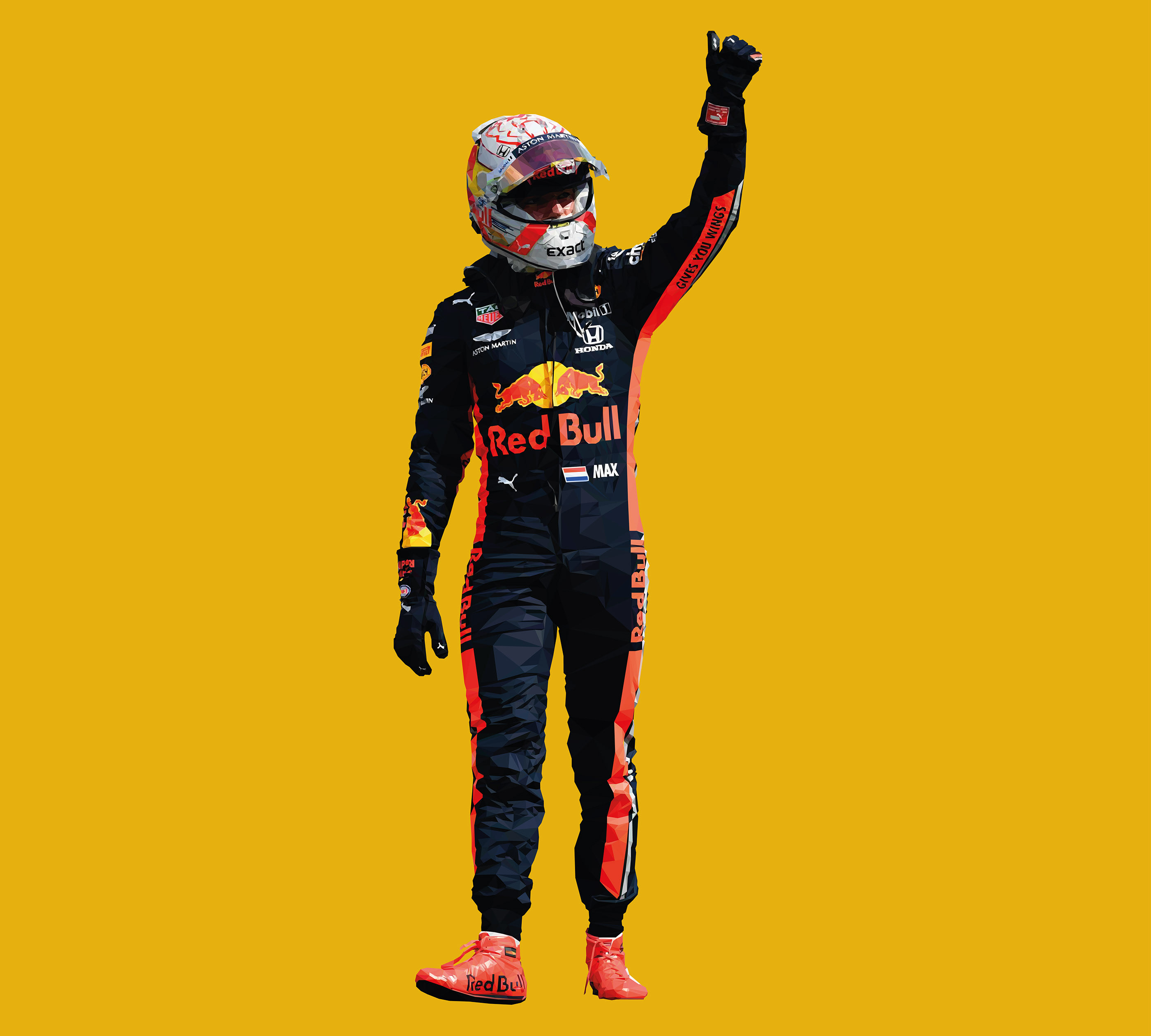 Max Verstappen Low Poly on Behance