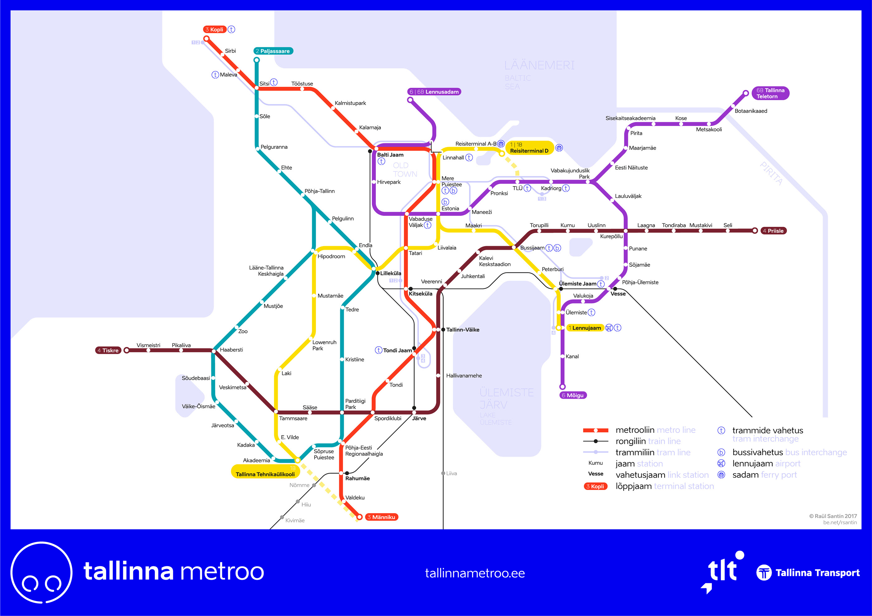 Tallinn Metro Map | 2021 Update on Behance
