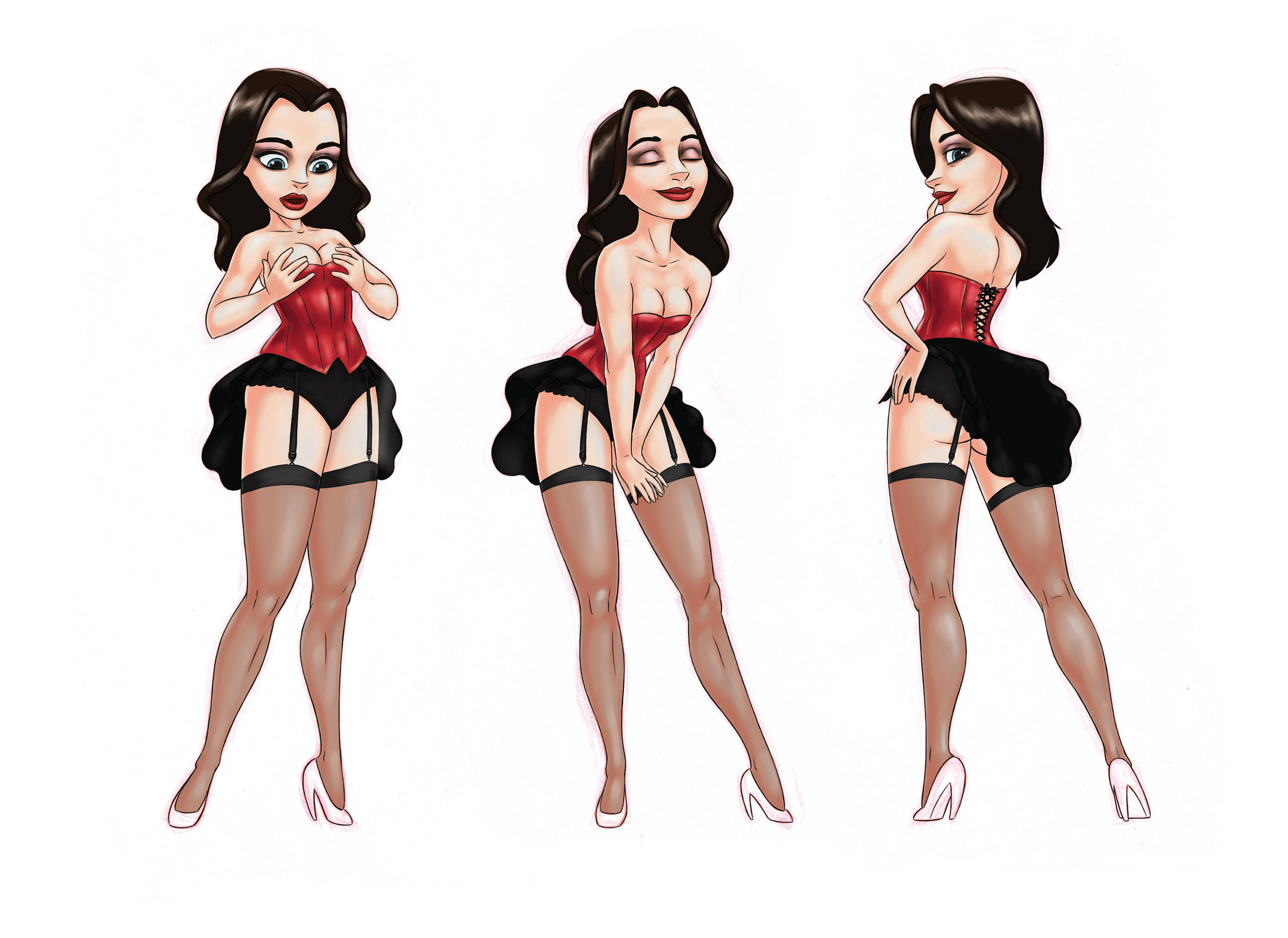 Character design ILLUSTRATION pin up reference 21 Draw book Poses.