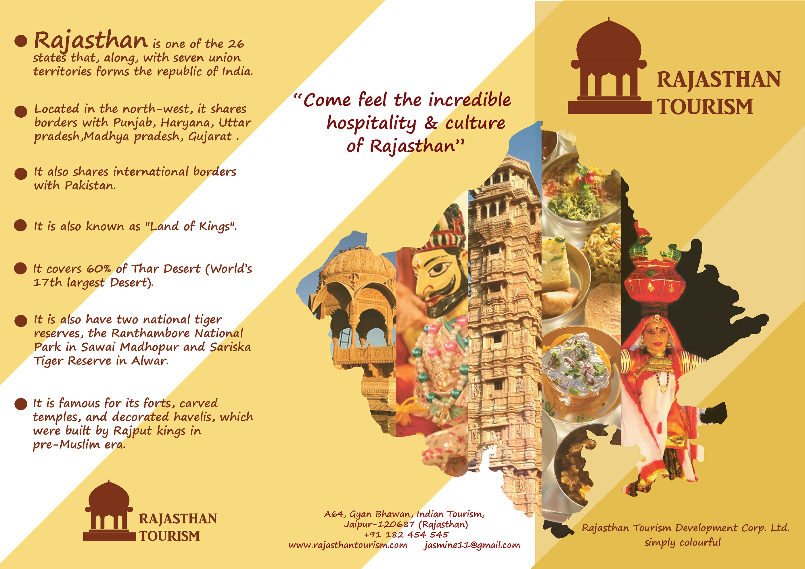 tourist brochure of rajasthan