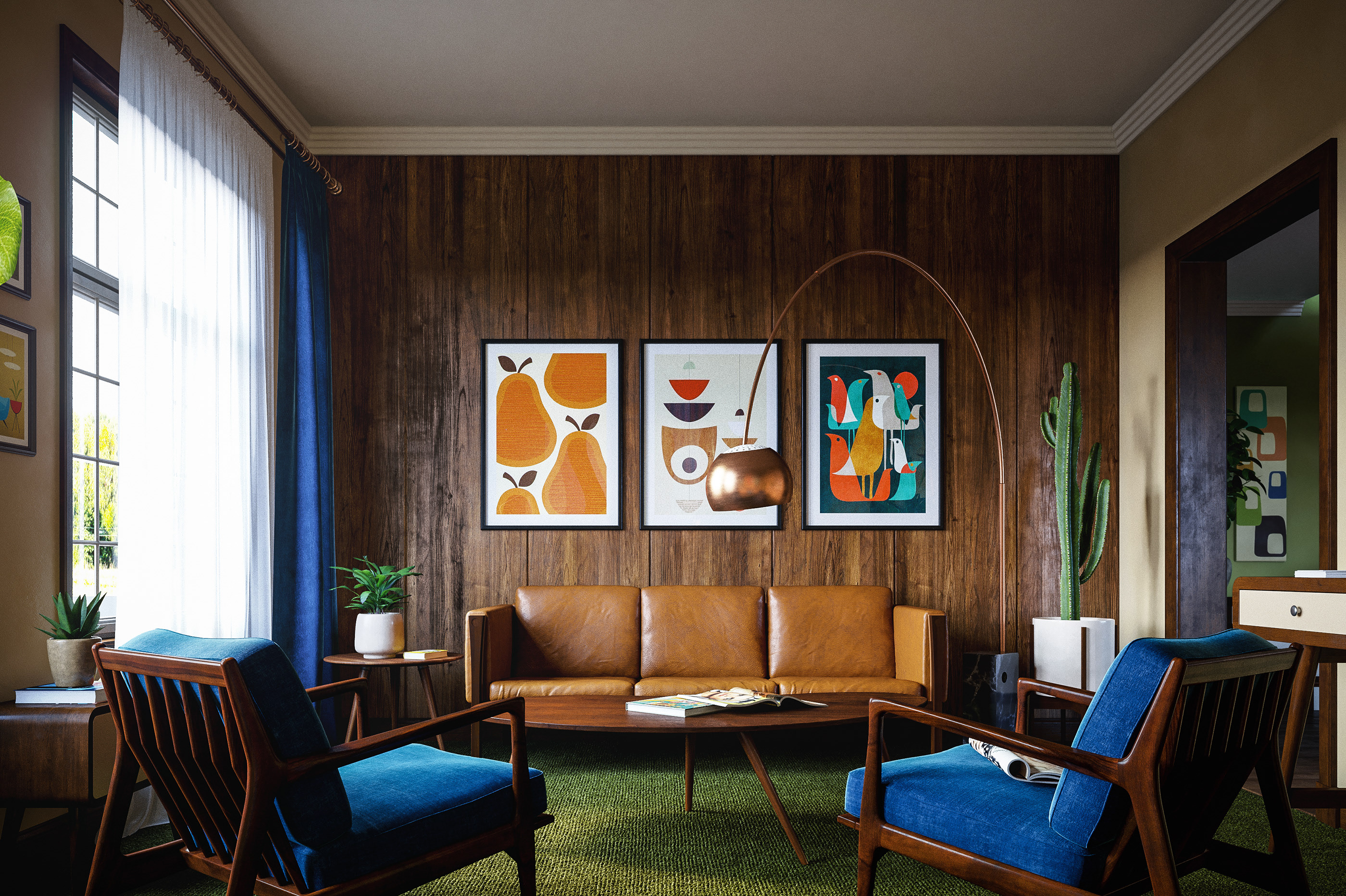 Vibrant Visuals: The Role Of Art In Mid Century Interiors
