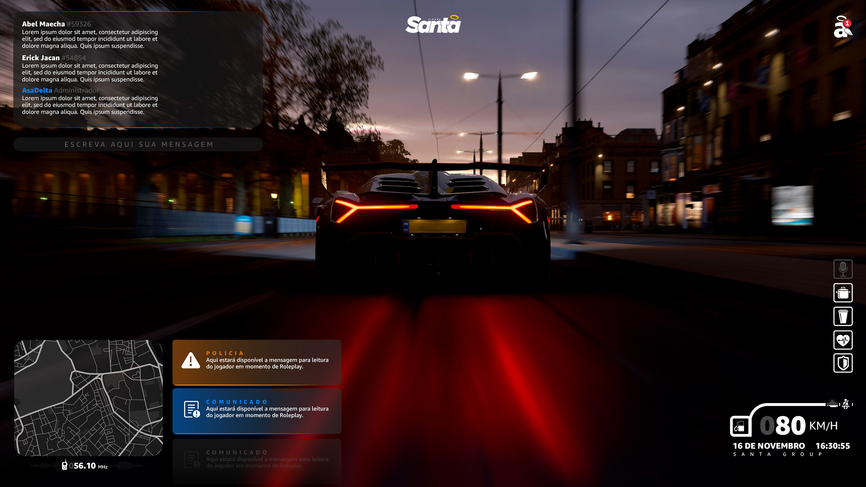 Gta V Roleplay Hud On Behance