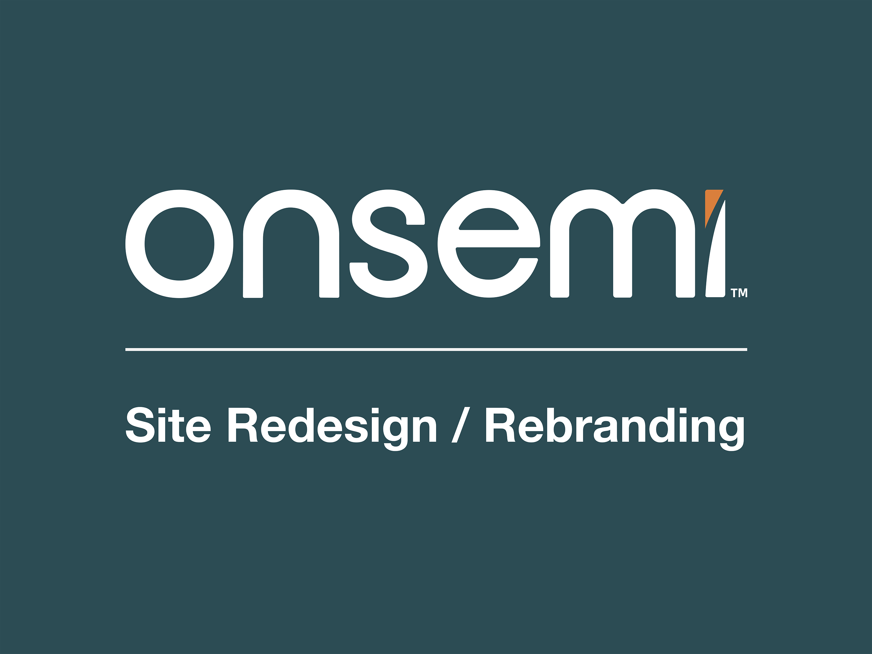 onsemi Site Redesign / Rebranding
