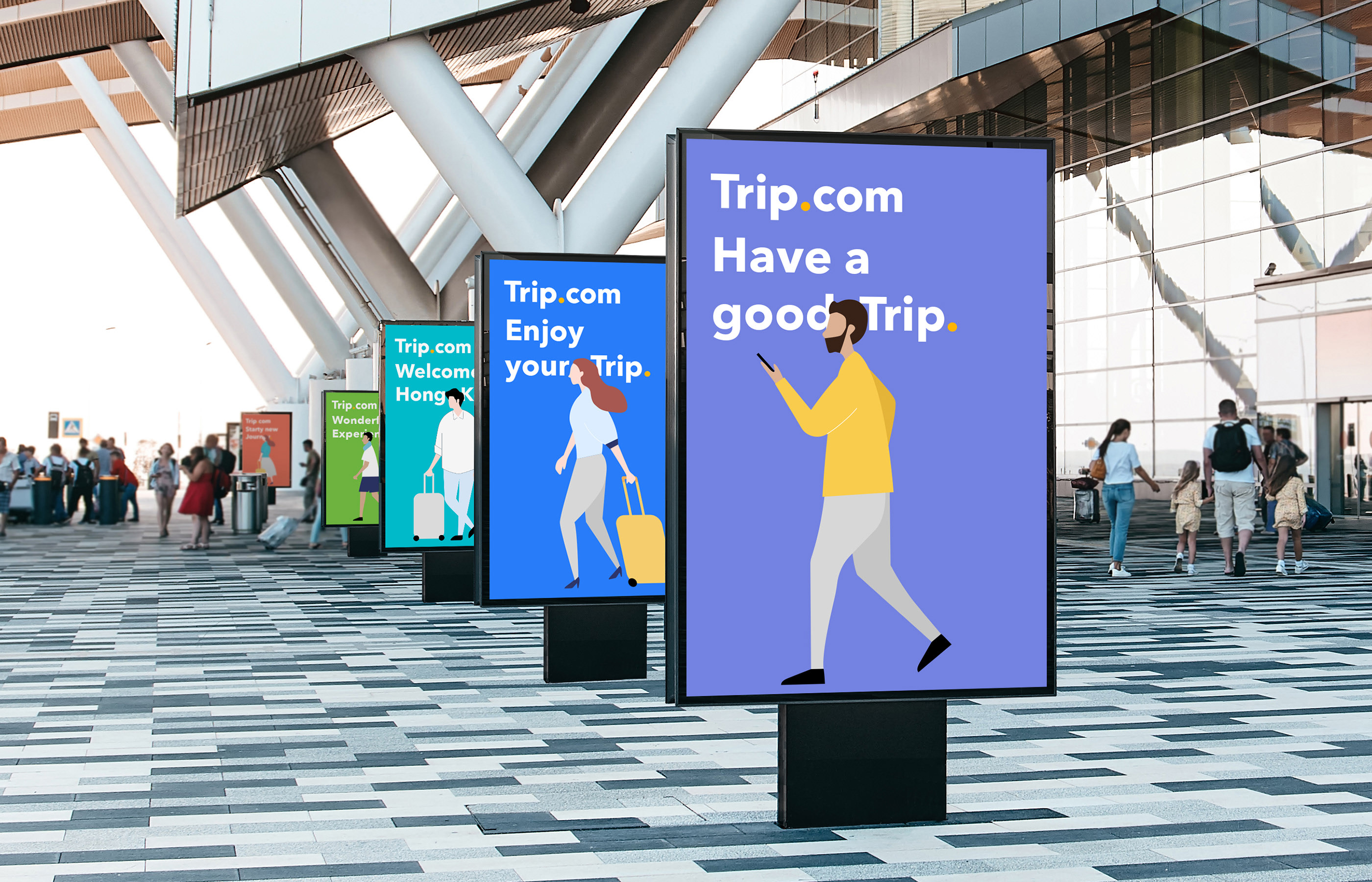 Trip.com Brand design renewal on Behance
