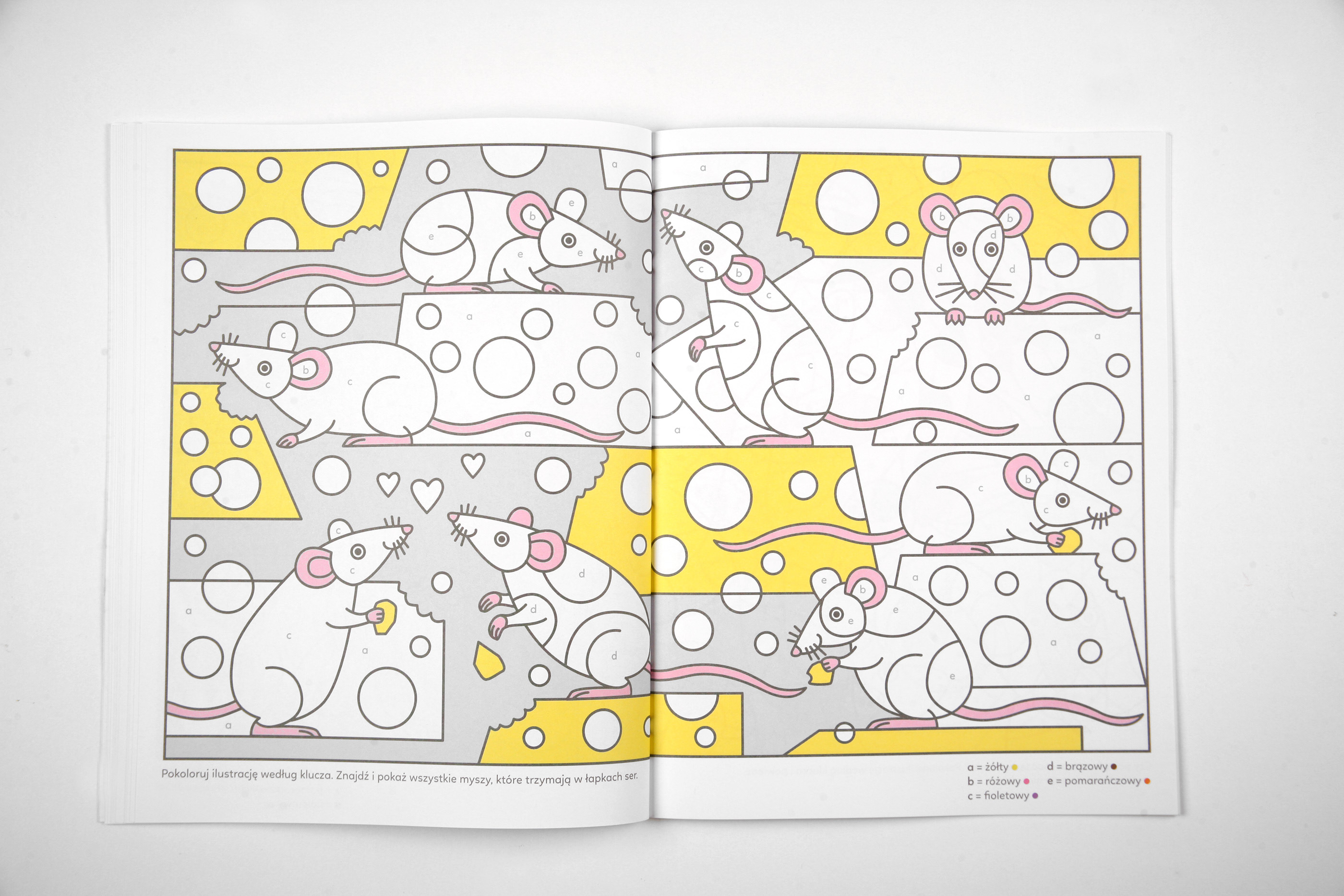 "Colour by numbers" colouring books on Behance