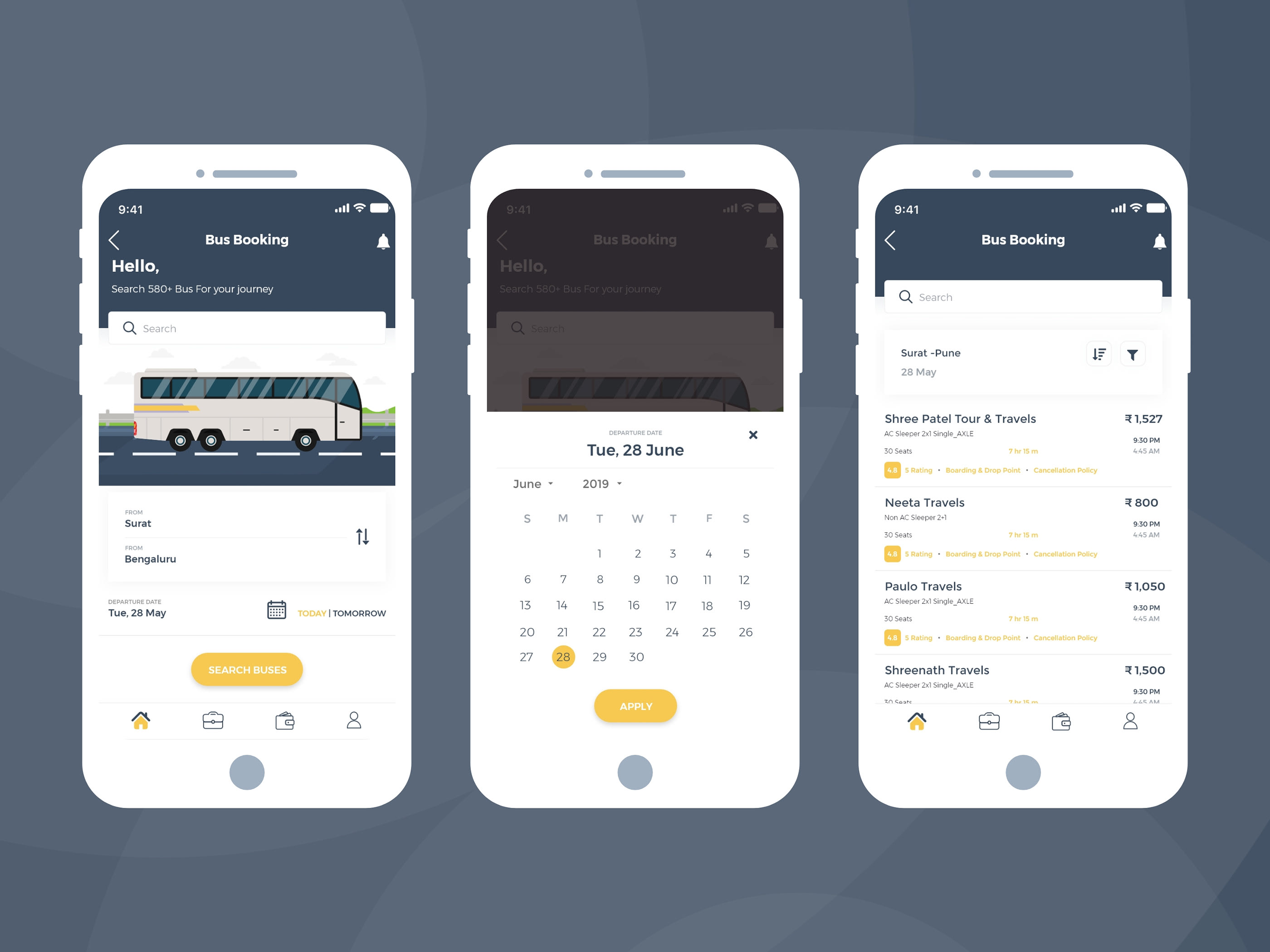 travel app by bus