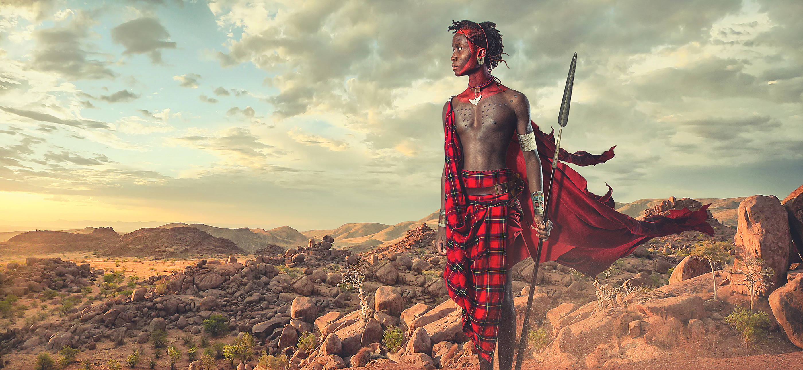 Lee Howell Photography tribe Maasai digital manipulation Lee Howell.