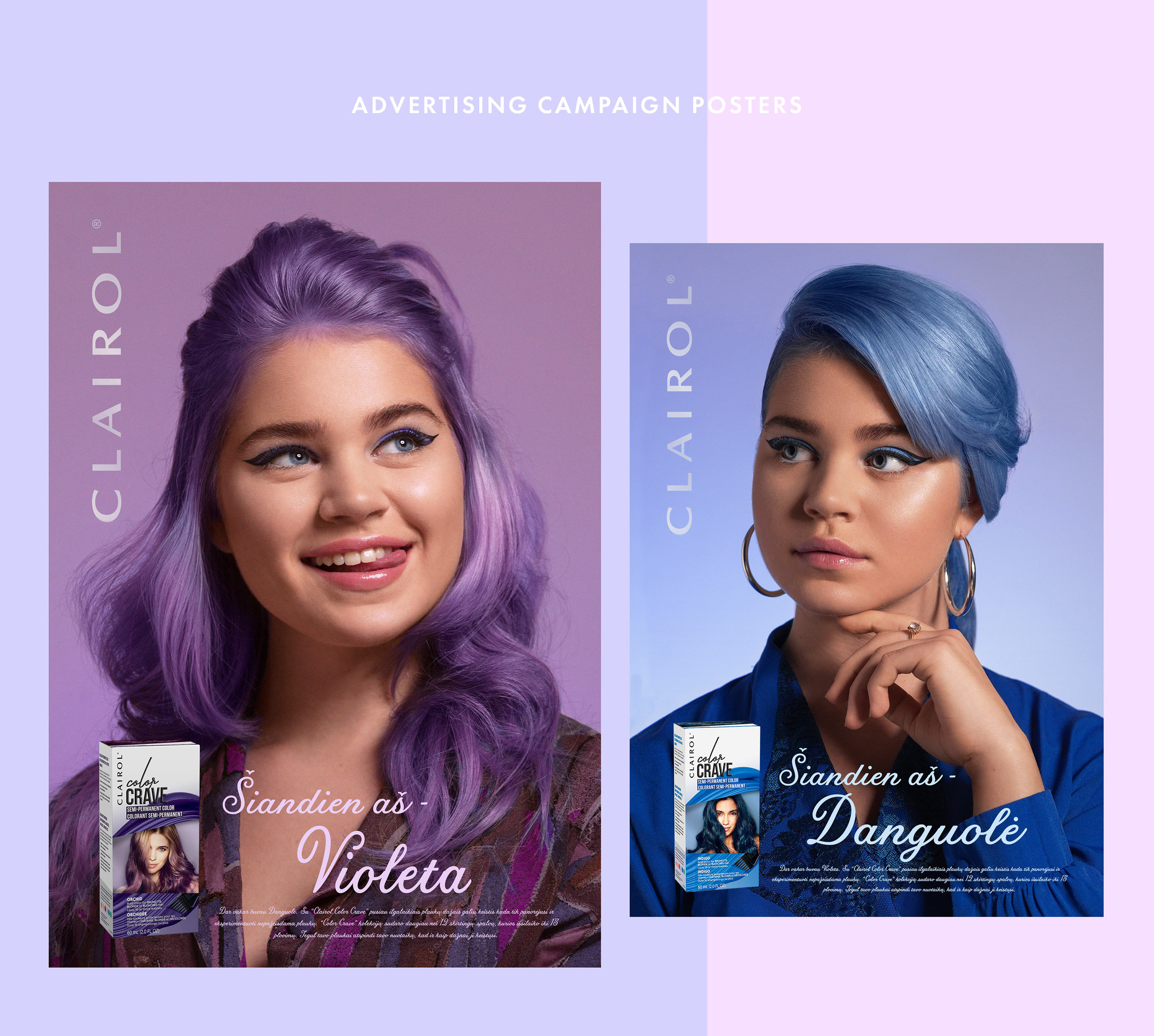 CLAIROL hair dye advertising campaign on Behance