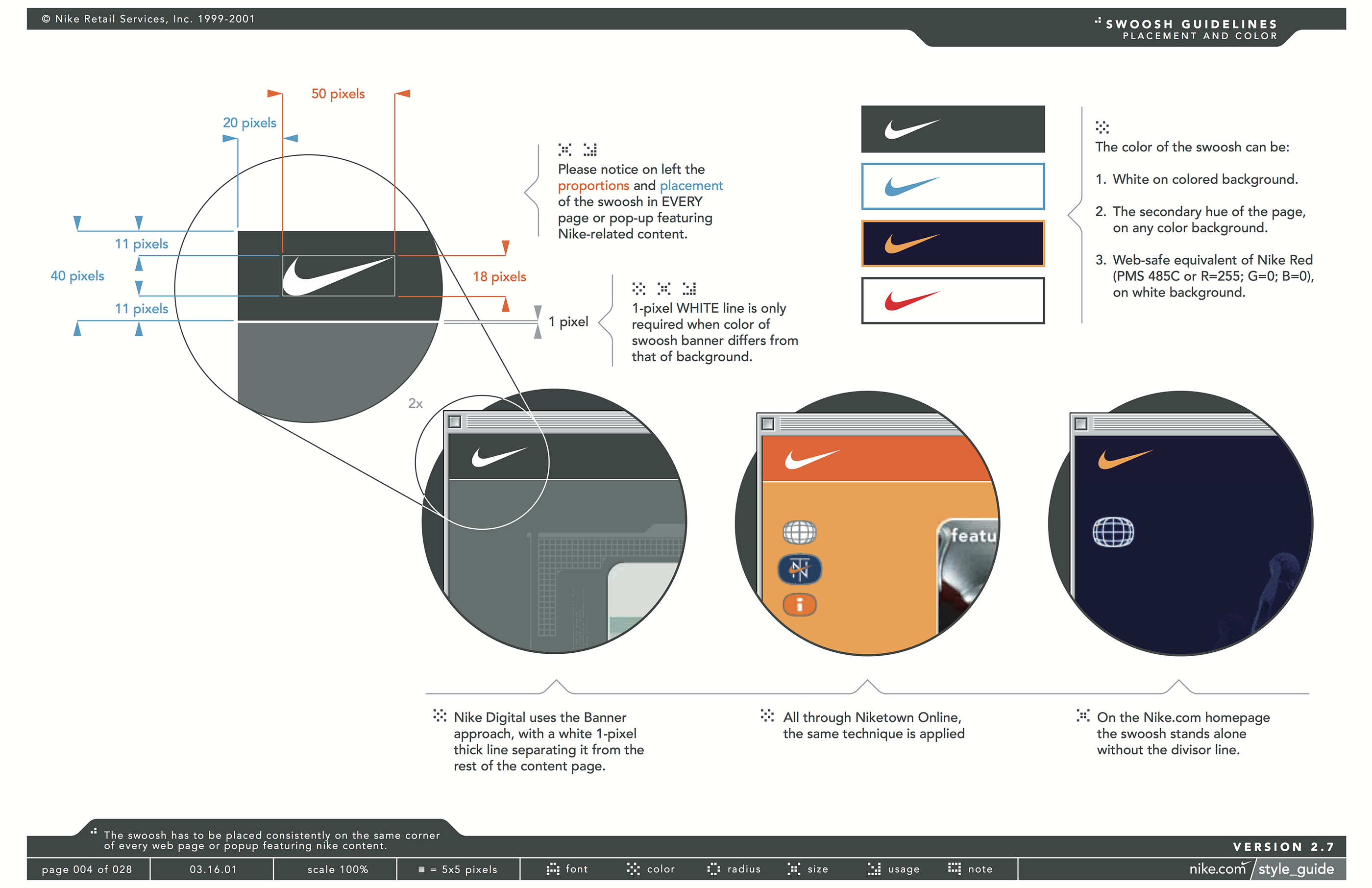 Flojamente cortar Negociar Nike.com Graphic Guidelines on Behance