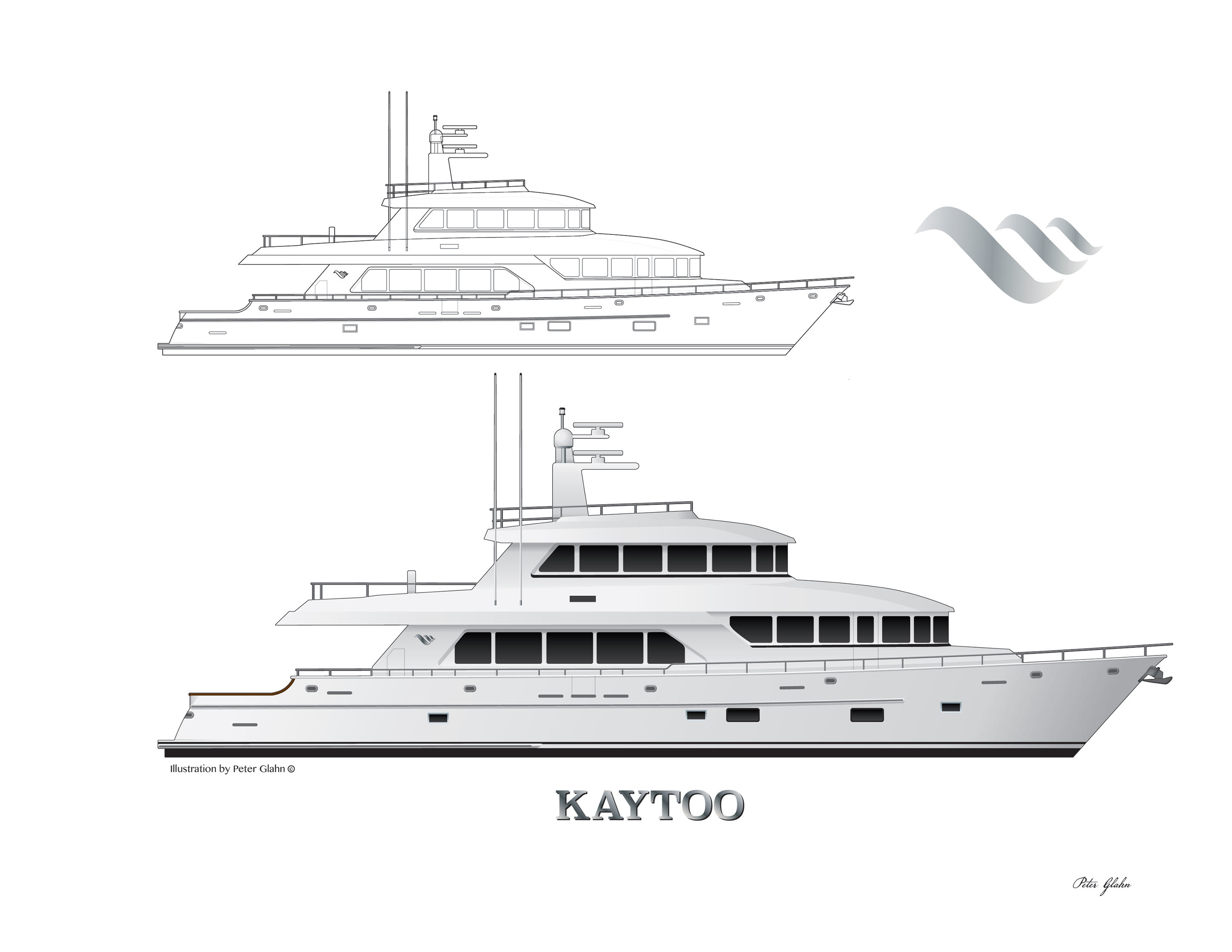 yacht line drawings