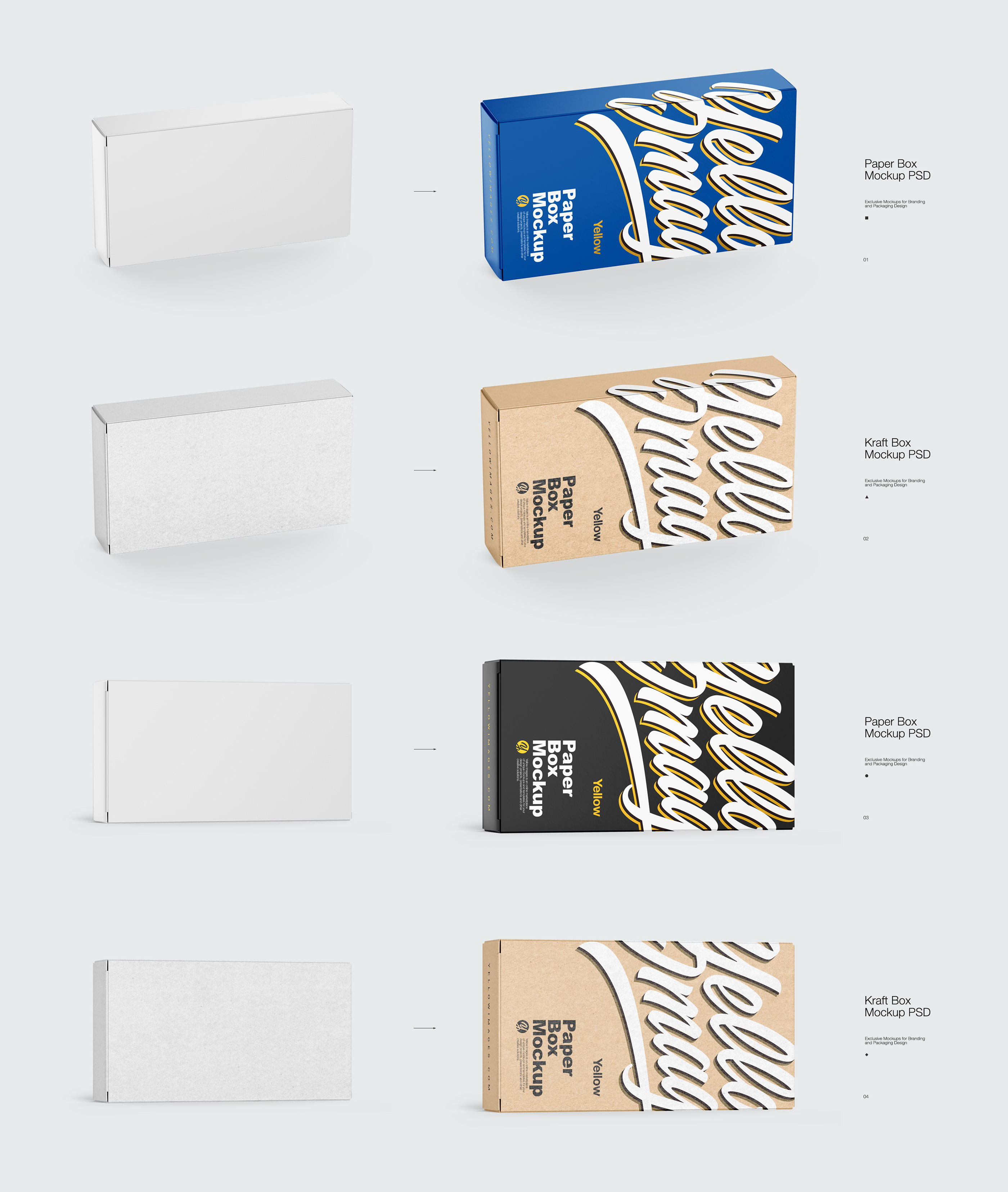 Download Boxes Mockups On Behance Yellowimages Mockups