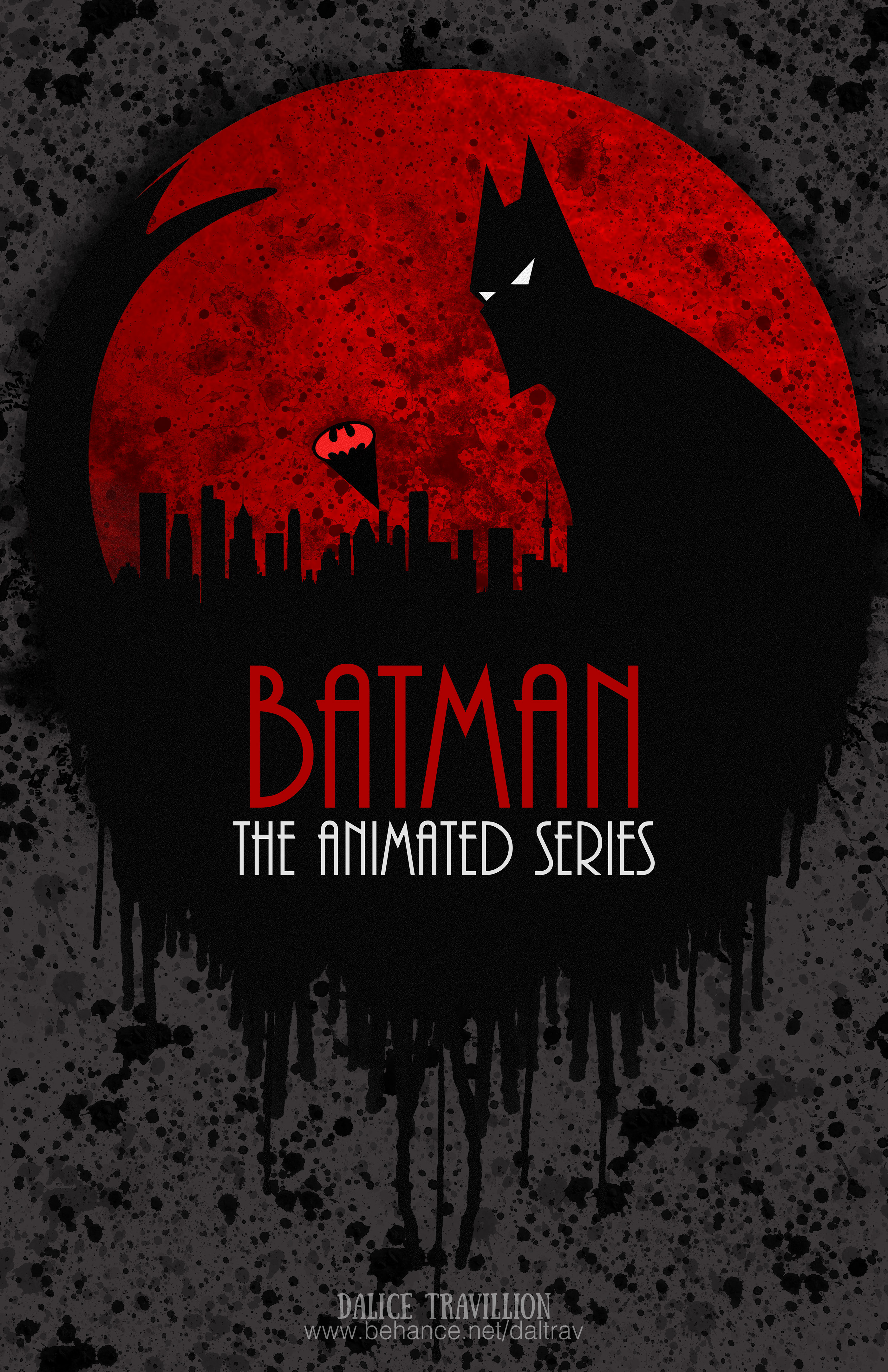 Batman Animated Series Poster on Behance