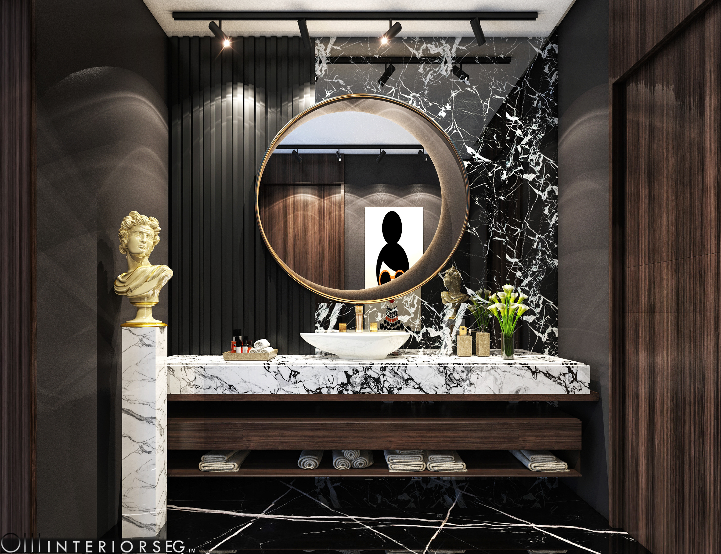 Luxurious Guest Bathroom Design | Ismailia EG on Behance