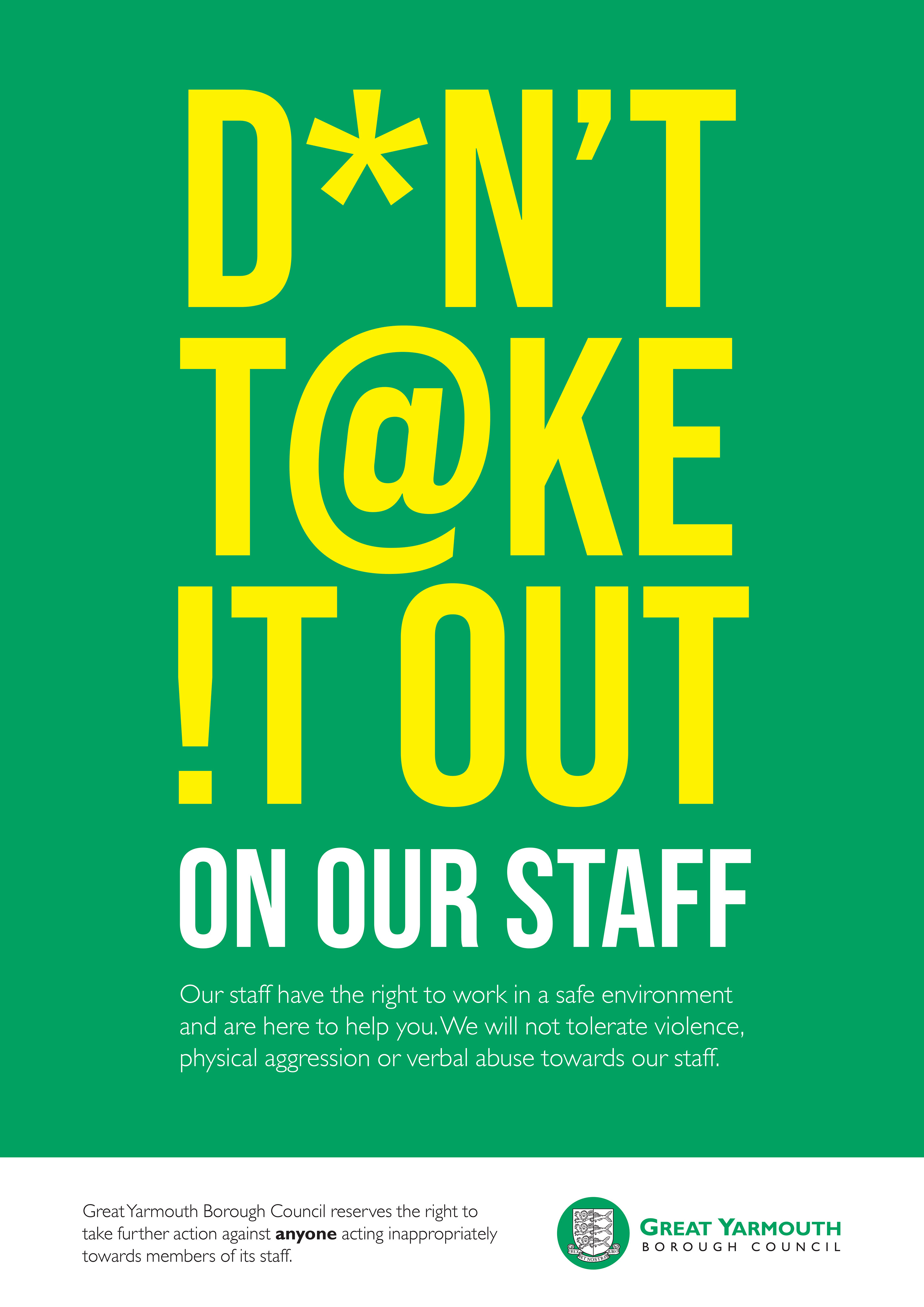 Don't take it out on our staff on Behance
