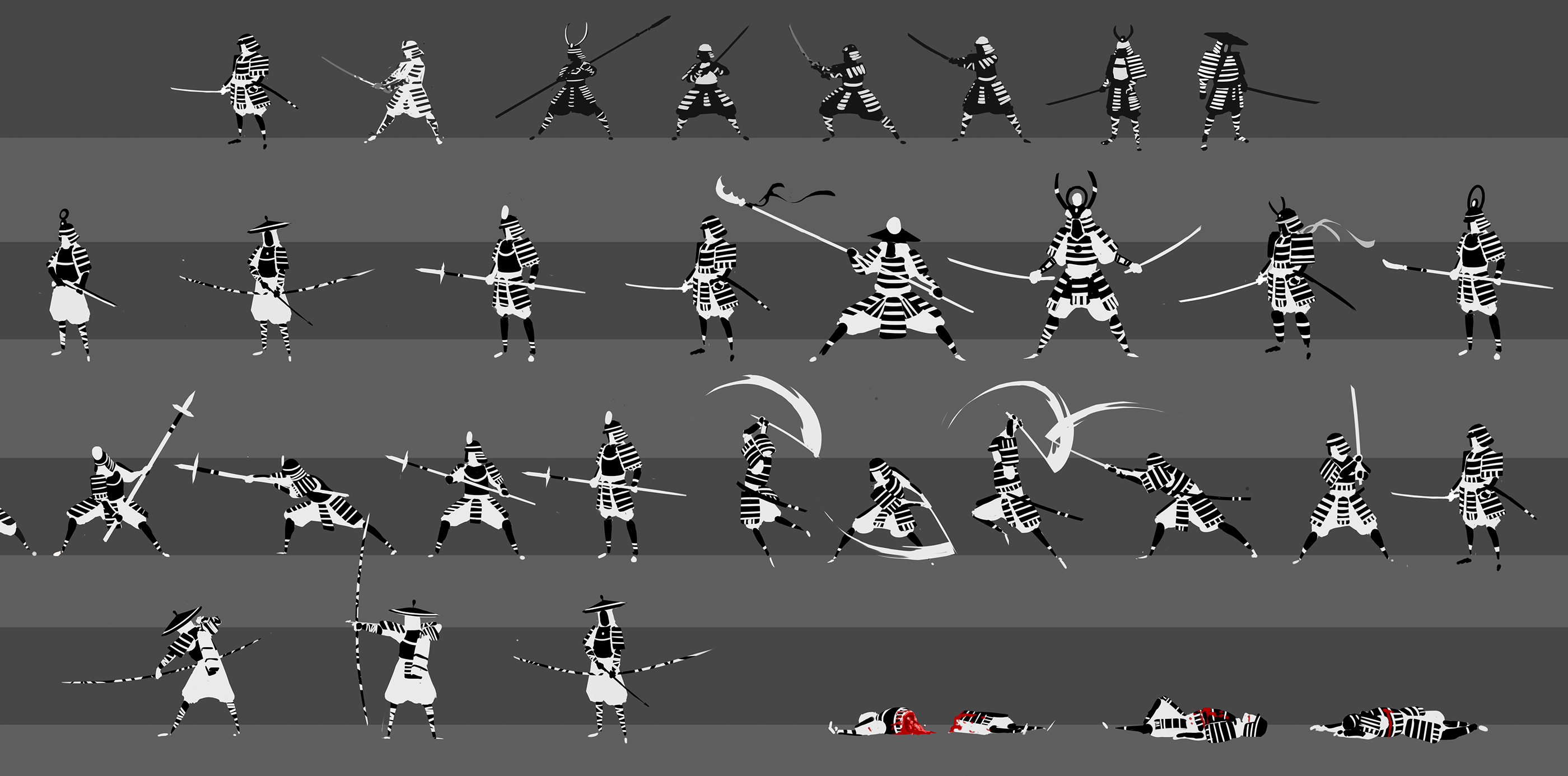 Visuals for a 2d platform game including concepts, character design, sprite...