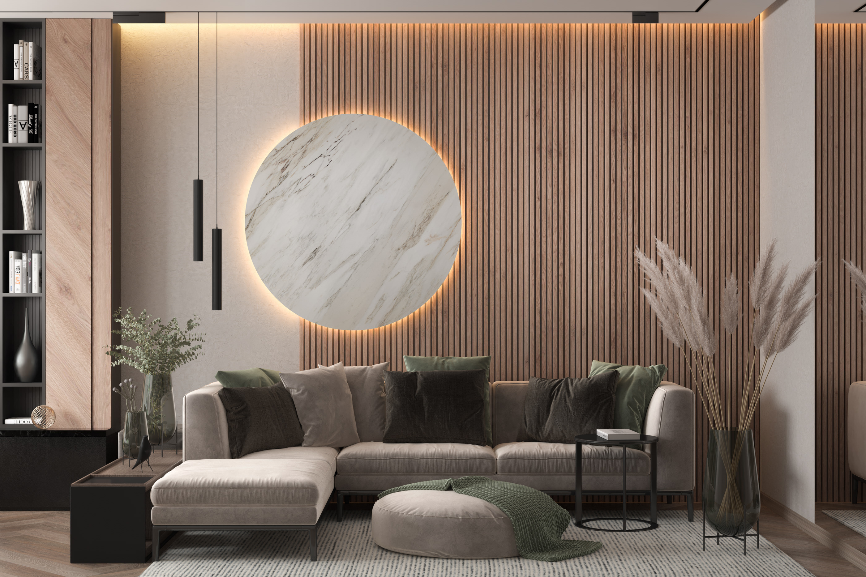 modern living room design on Behance