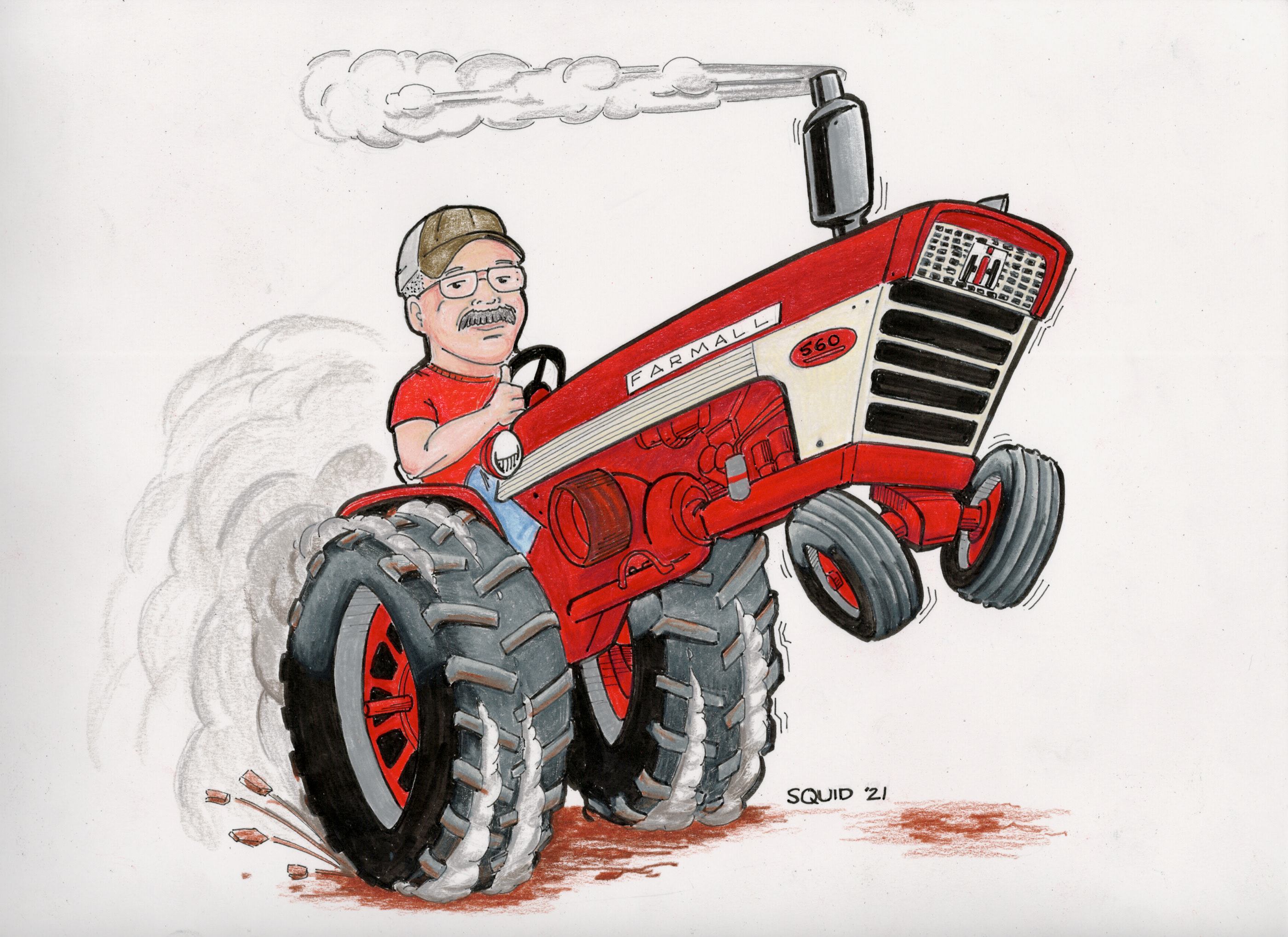 Farmall Cartoon Tractor on Behance